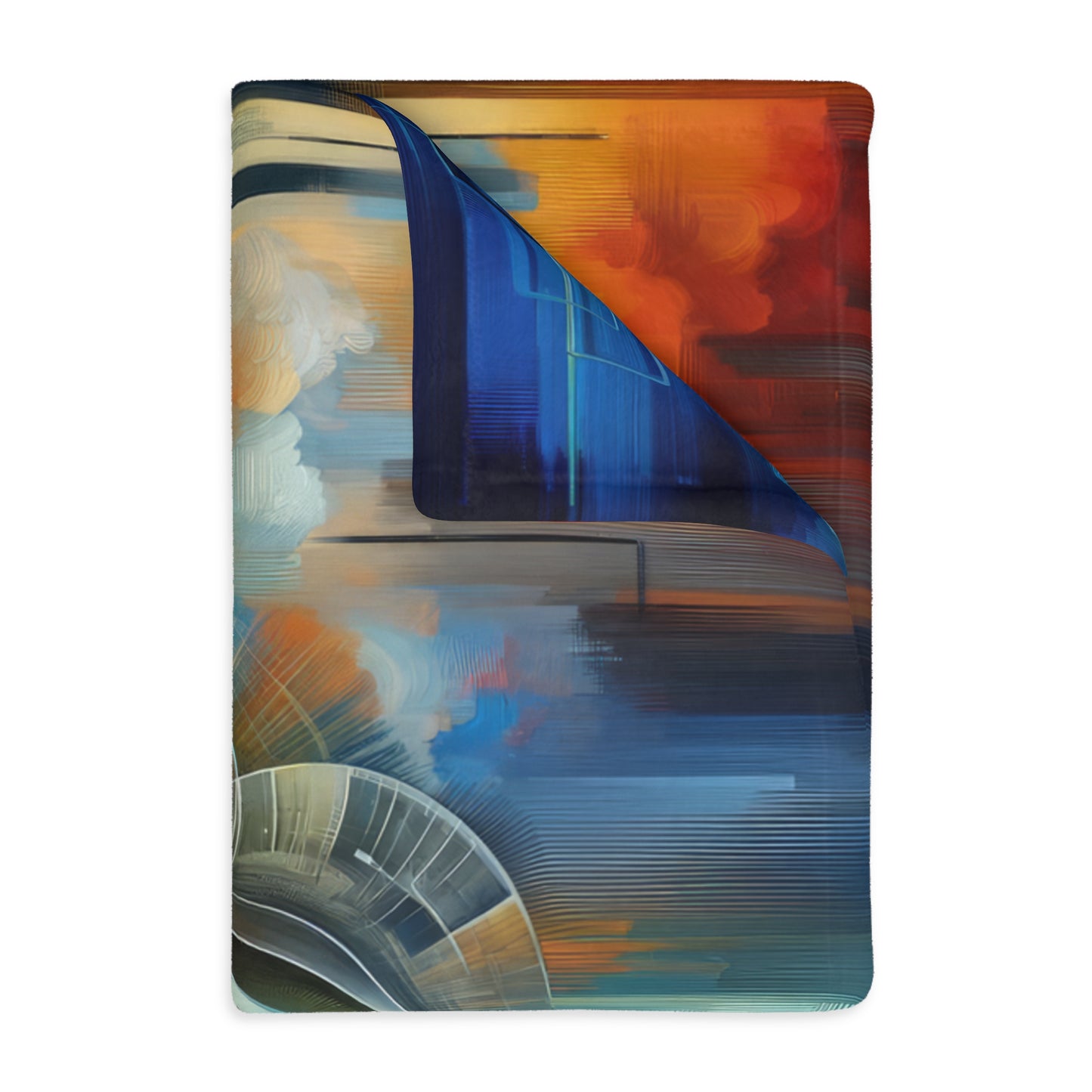 Digital Spiritual Journey Velveteen Microfiber Blanket (Two-sided print)