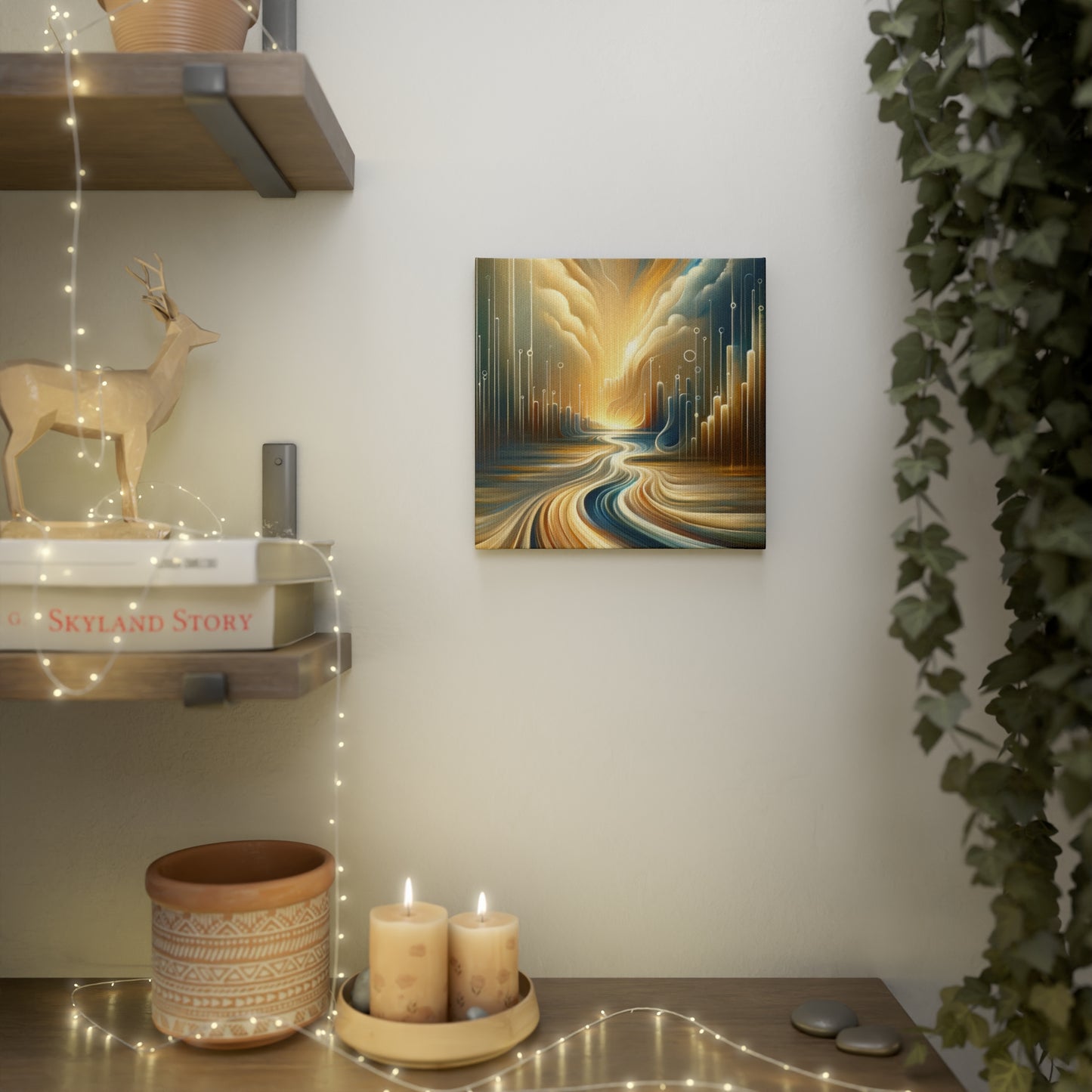 Frequency Shift Evocative Canvas Photo Tile