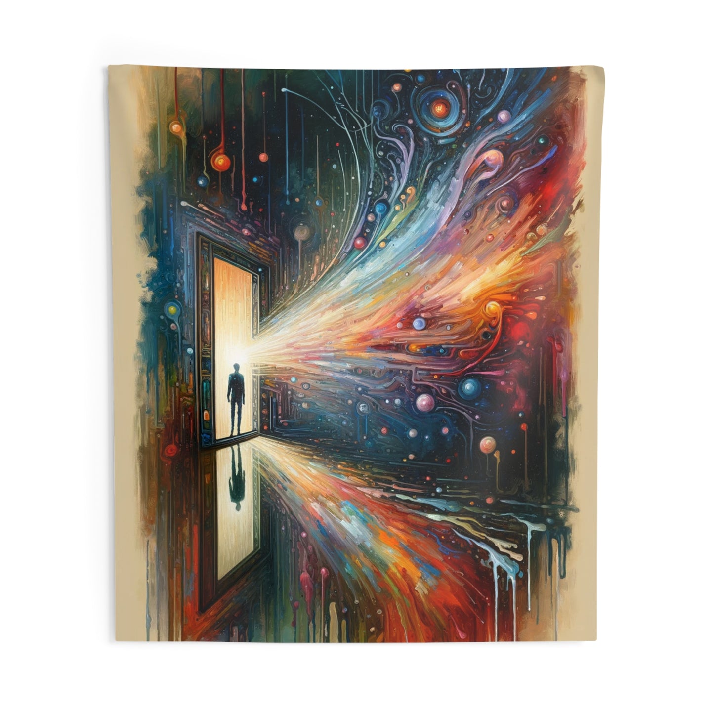 Mirror Wholeness Tachism Indoor Wall Tapestries