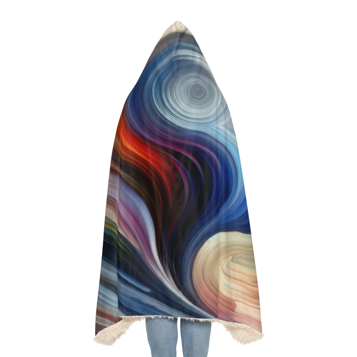 Harmonious Mindset Abstract Snuggle Blanket