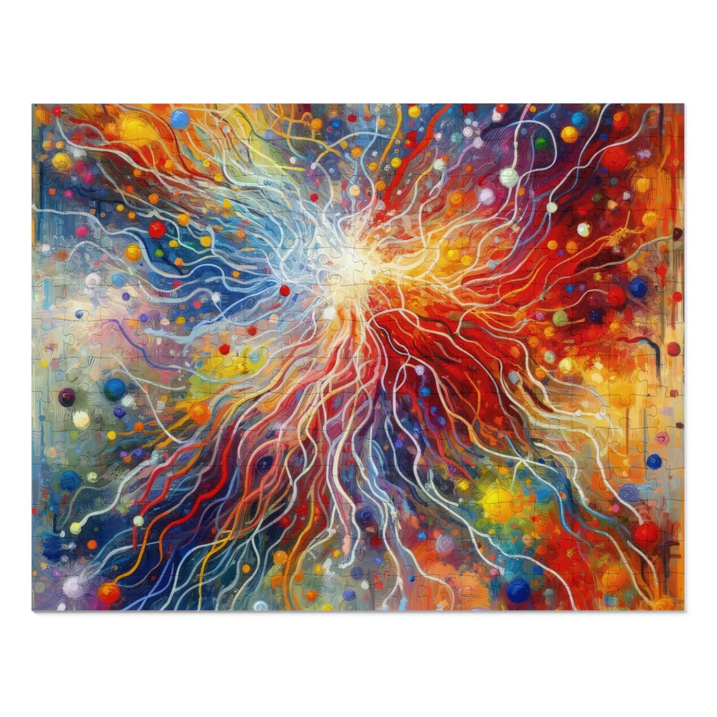 Emotive Yarn Explosion Jigsaw Puzzle (30, 110, 252, 500,1000-Piece)