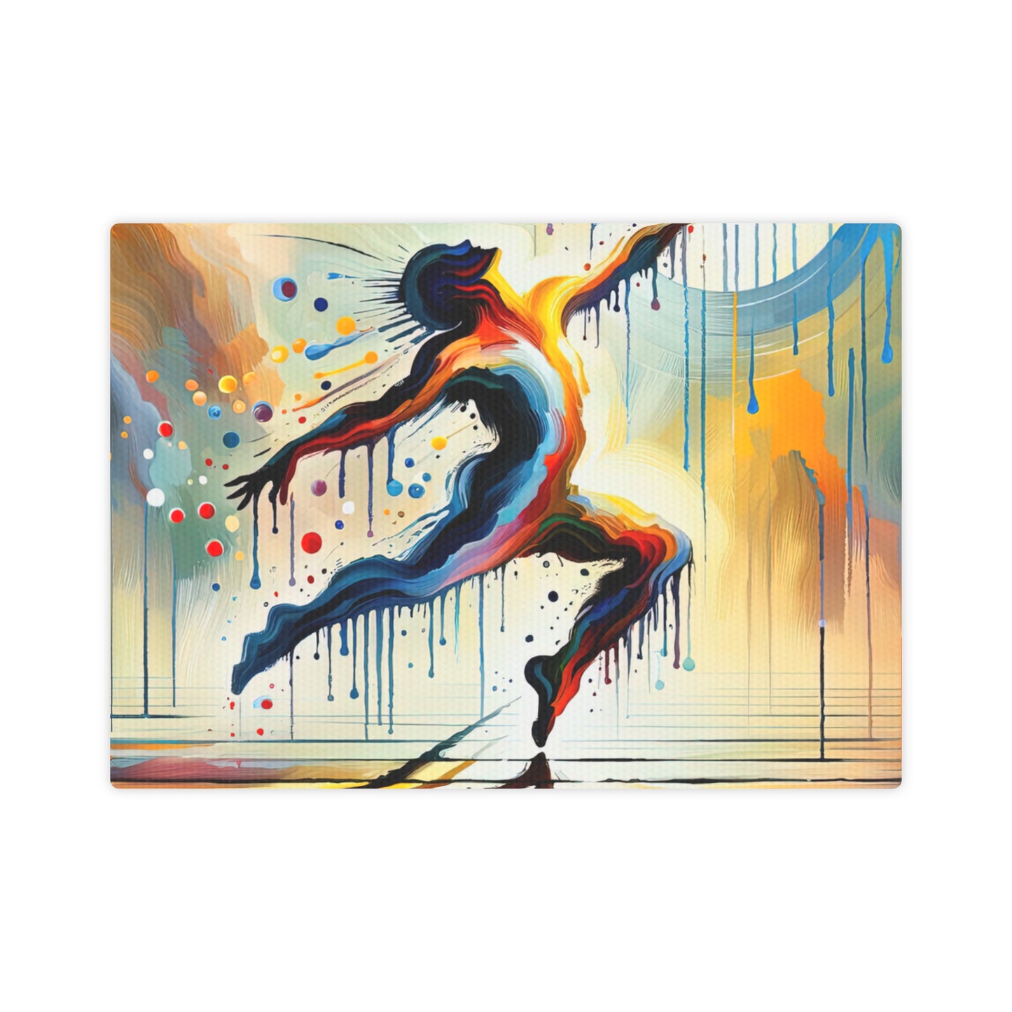 Expressive Dance Reflection Canvas Photo Tile