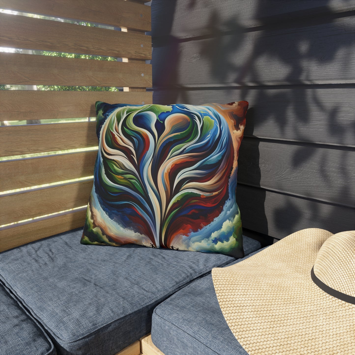 Interconnected Earth Advocates Outdoor Pillows