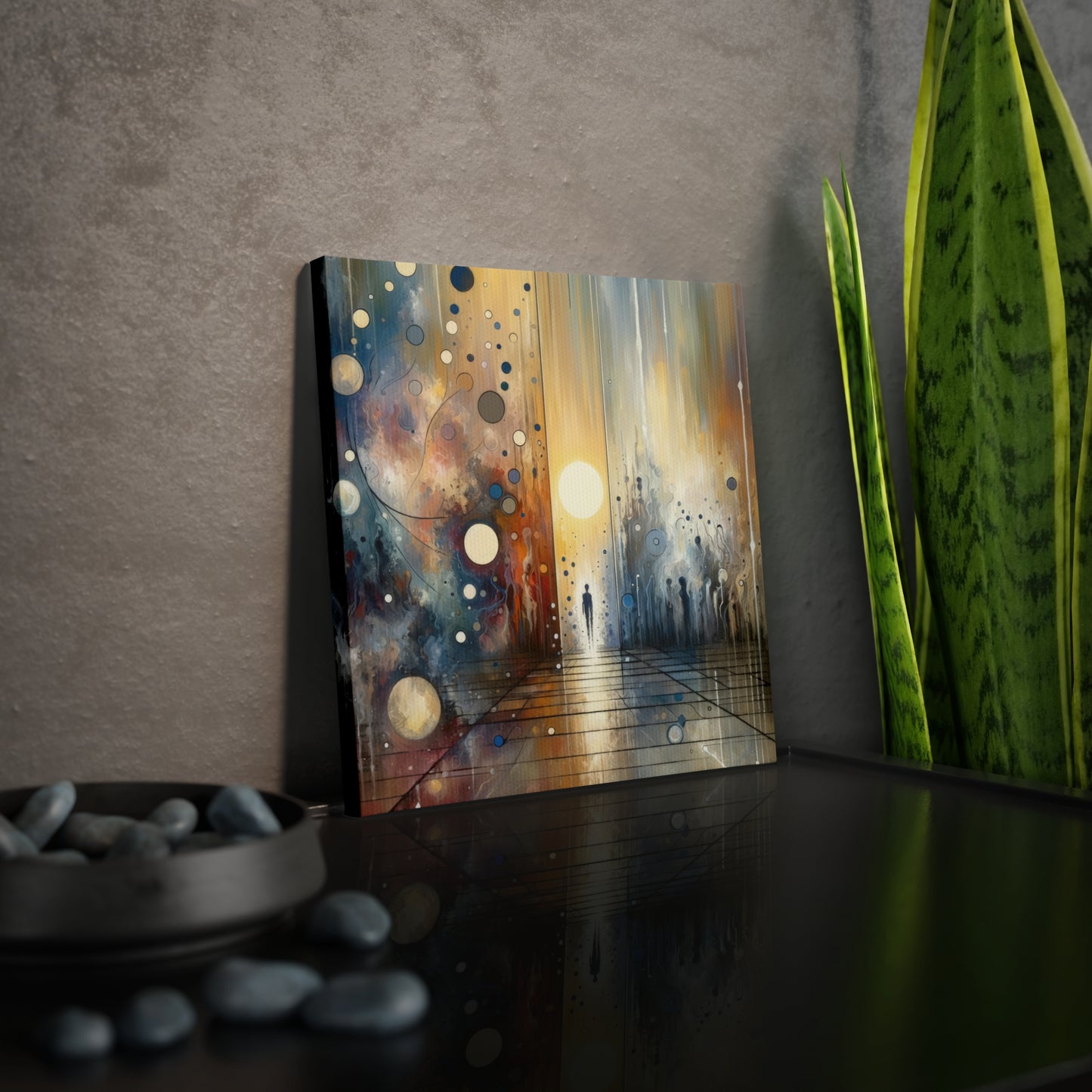 Stillness Transition Abstract Canvas Photo Tile