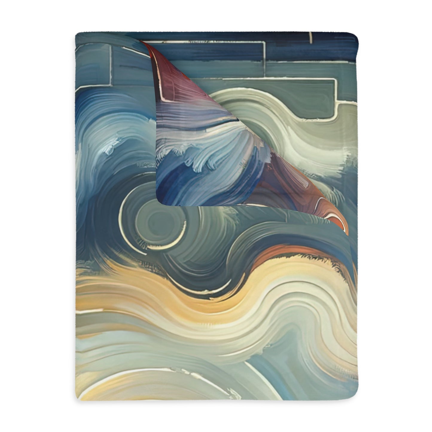 Spiritual Tranquil Sanctuary Velveteen Microfiber Blanket (Two-sided print)
