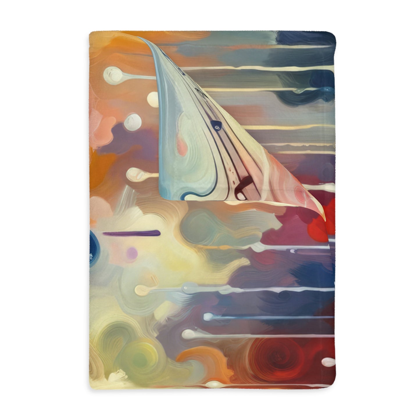 Harmonizing Melody Life Velveteen Microfiber Blanket (Two-sided print)