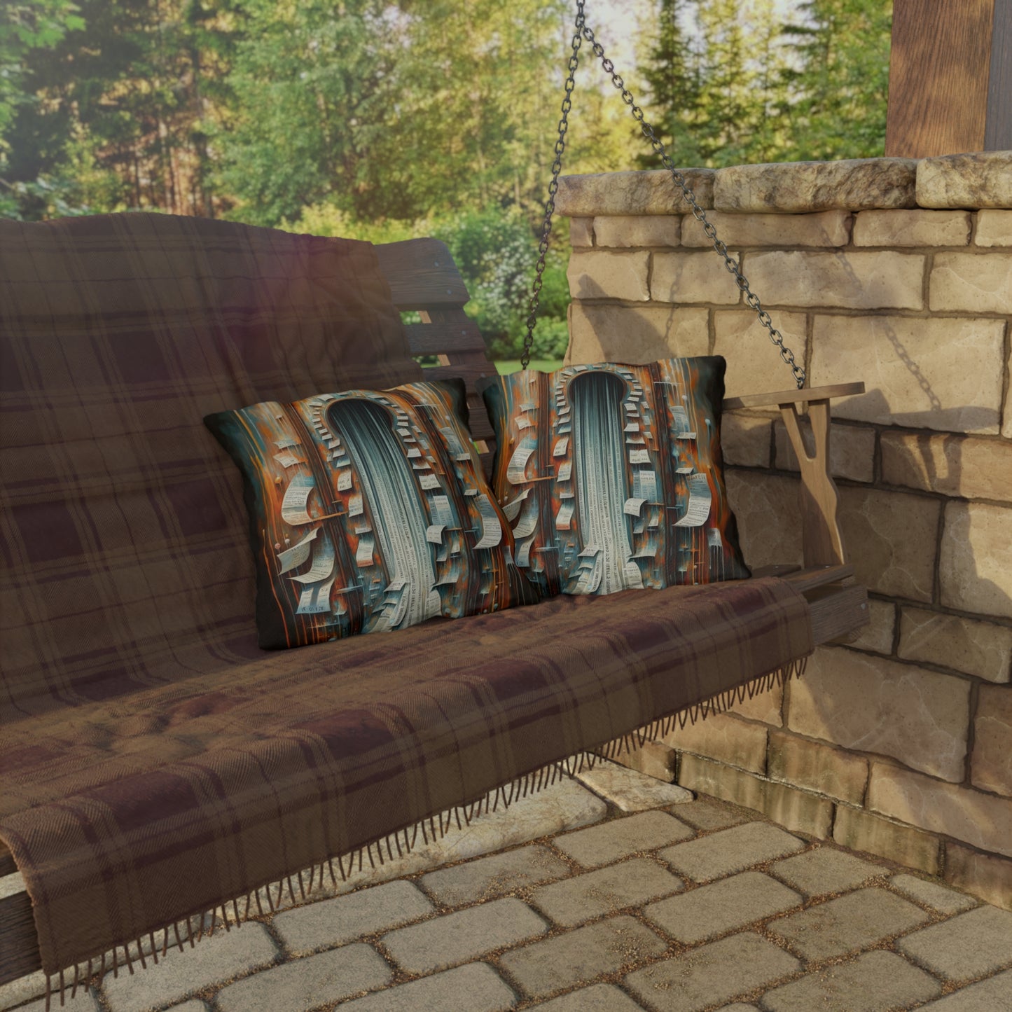 Illuminated Truths Mirror Outdoor Pillows