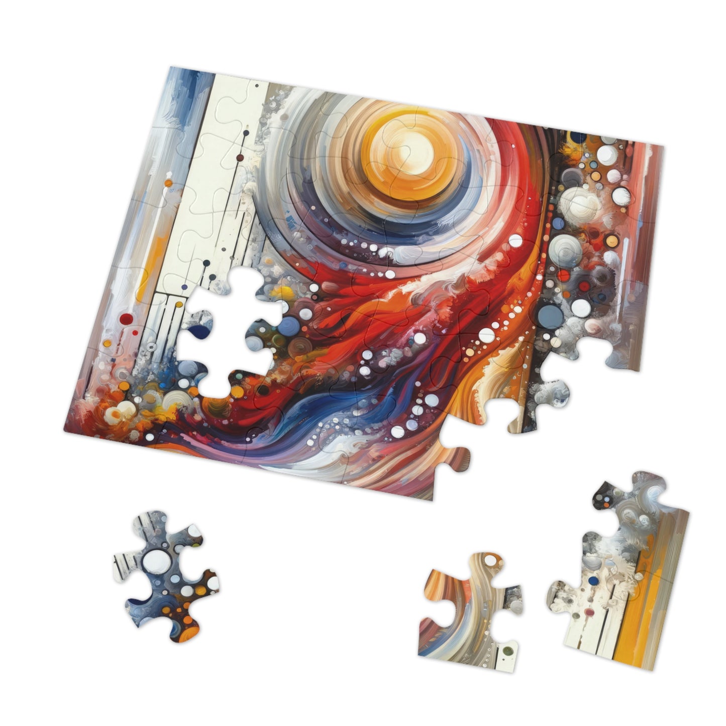 Harmonic Swirl Elegance Jigsaw Puzzle (30, 110, 252, 500,1000-Piece)