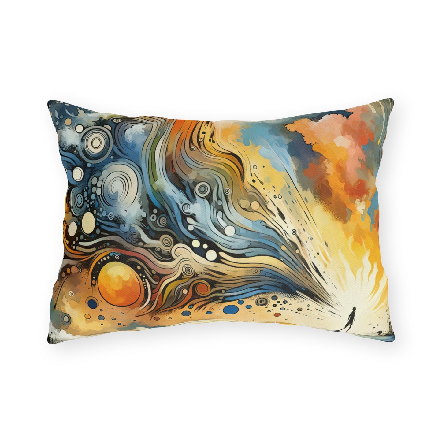Intentional Awakening Reflection Outdoor Pillows
