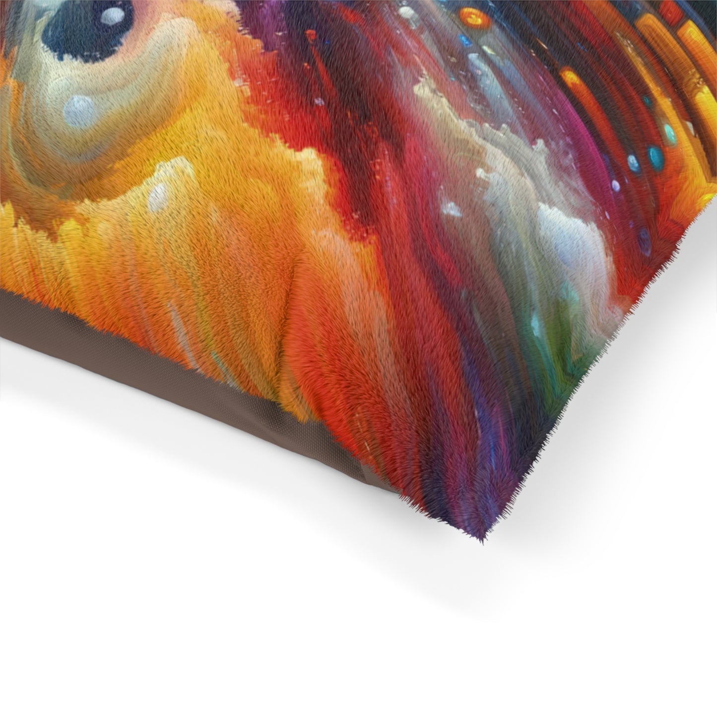 Kaleidoscopic Tachism Breath Pet Bed