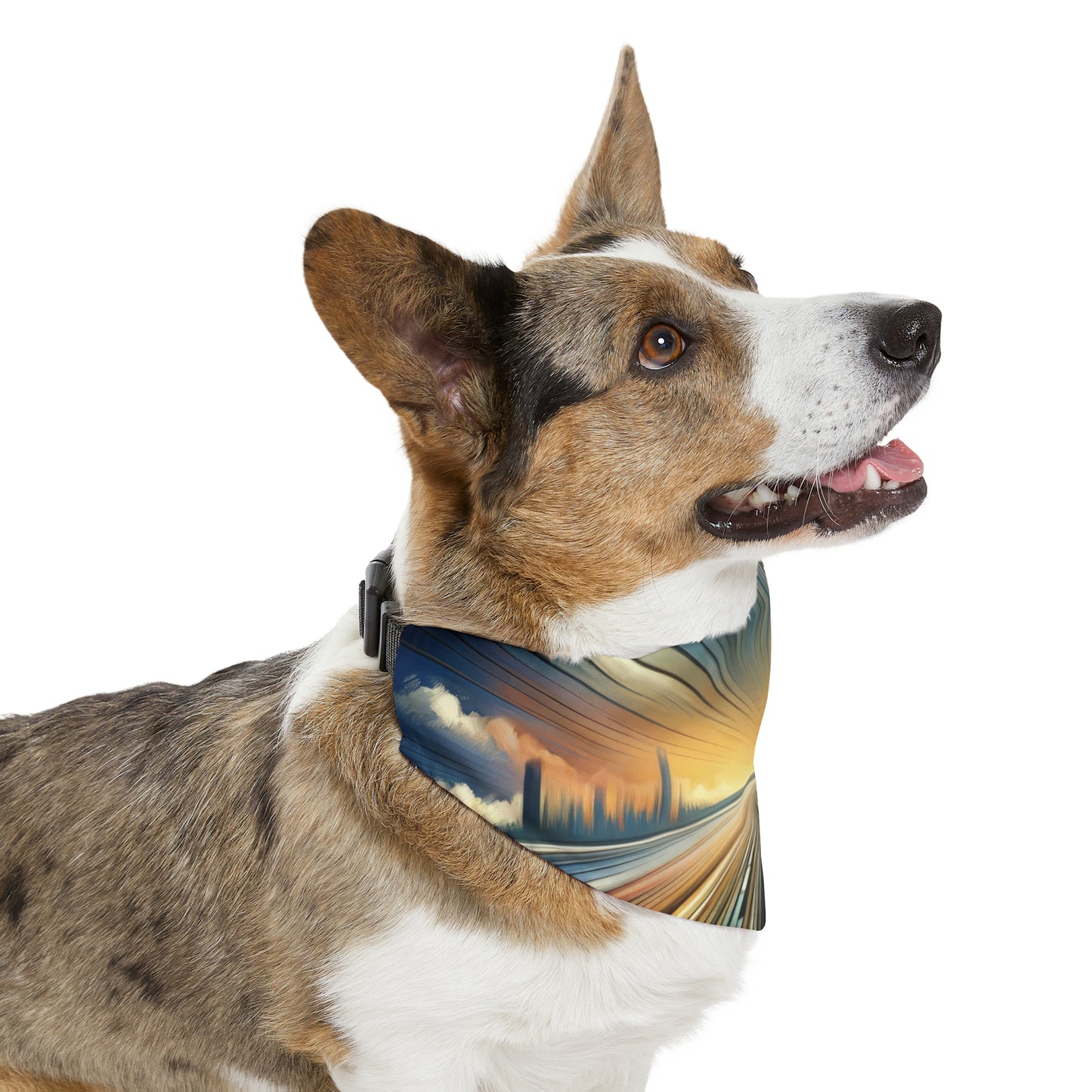Strategic Horizon Tachism Pet Bandana Collar