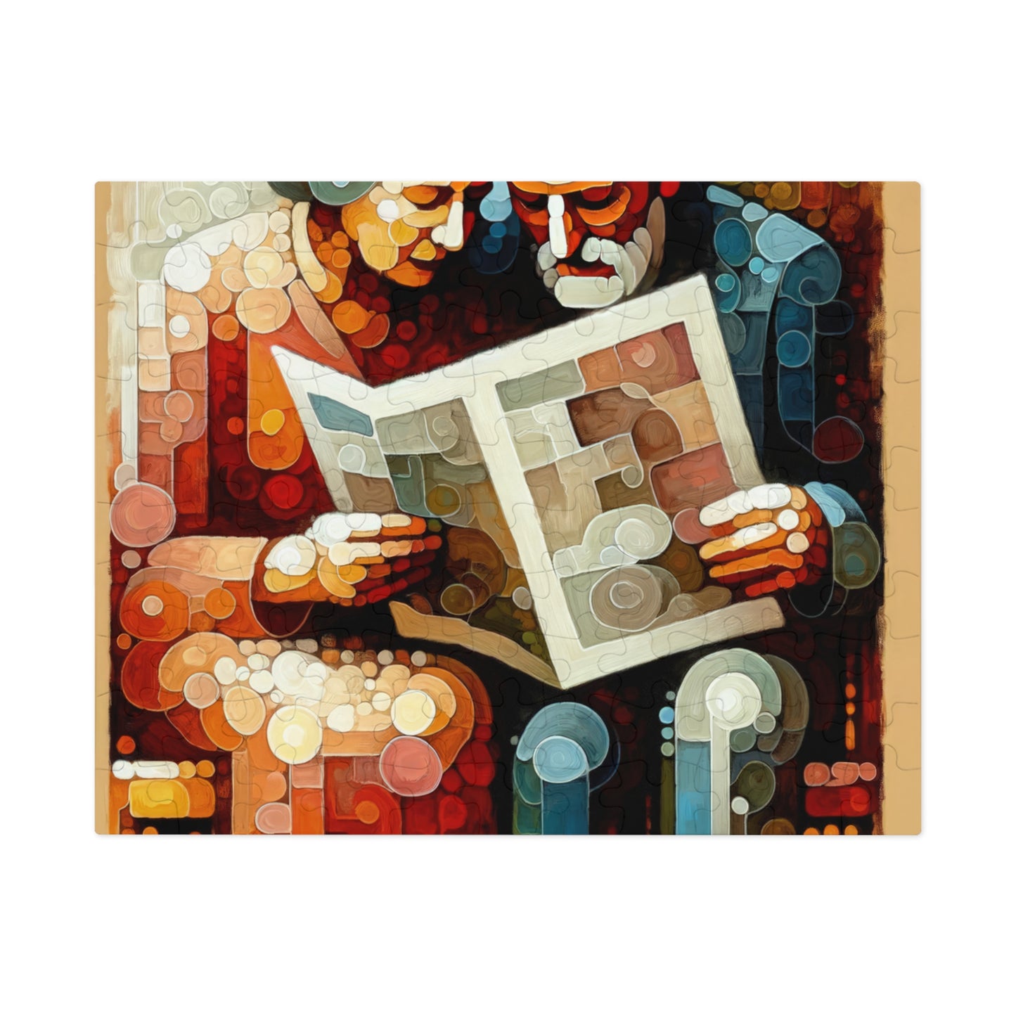 Elderly Unity Tachism Jigsaw Puzzle (30, 110, 252, 500,1000-Piece)