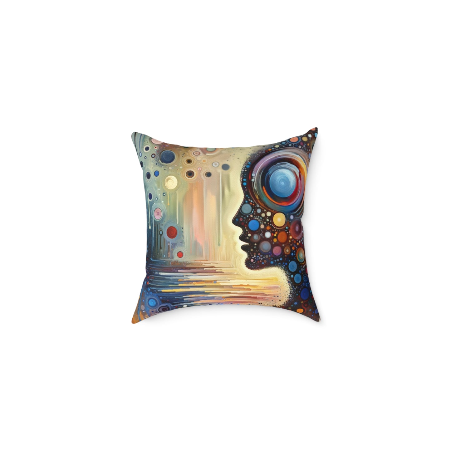 Echoed Intrinsic Universality Spun Polyester Pillow
