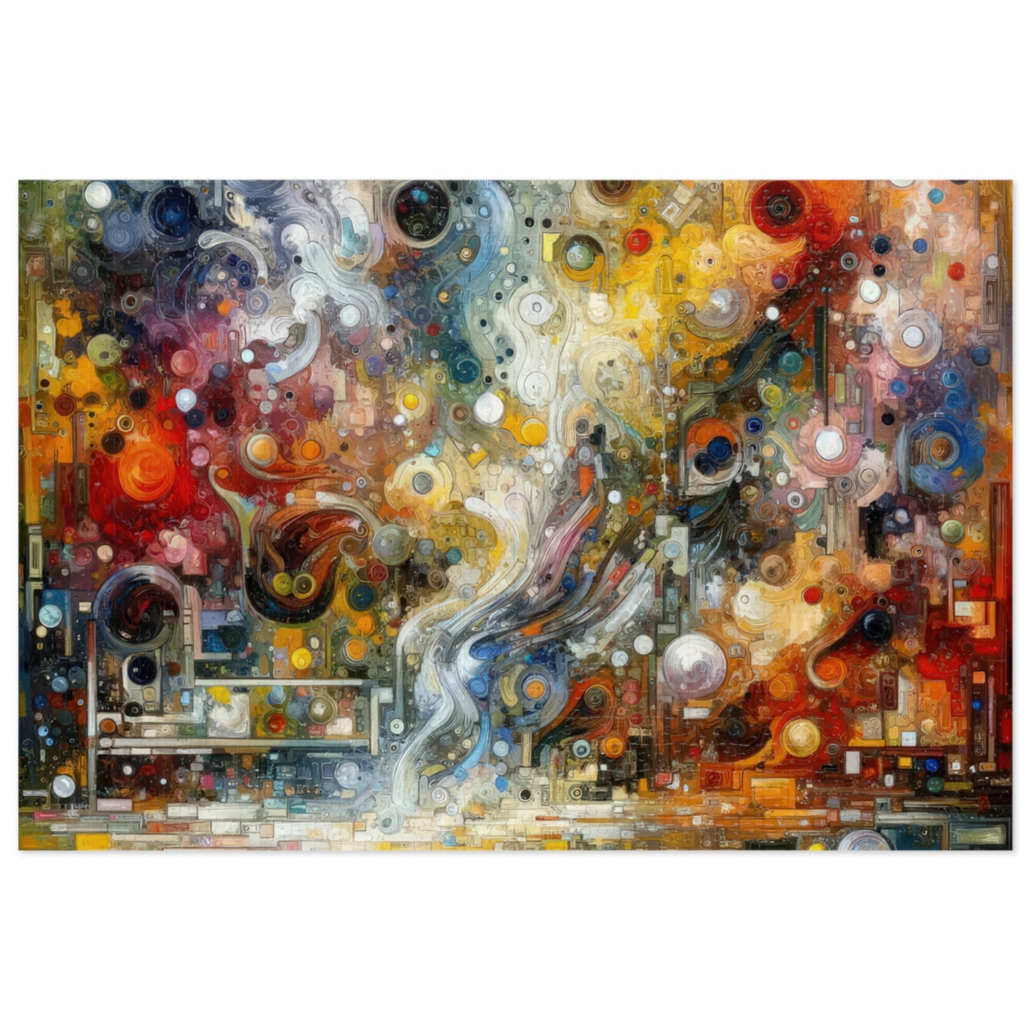 Perception Mosaic Abstract Jigsaw Puzzle (30, 110, 252, 500,1000-Piece)
