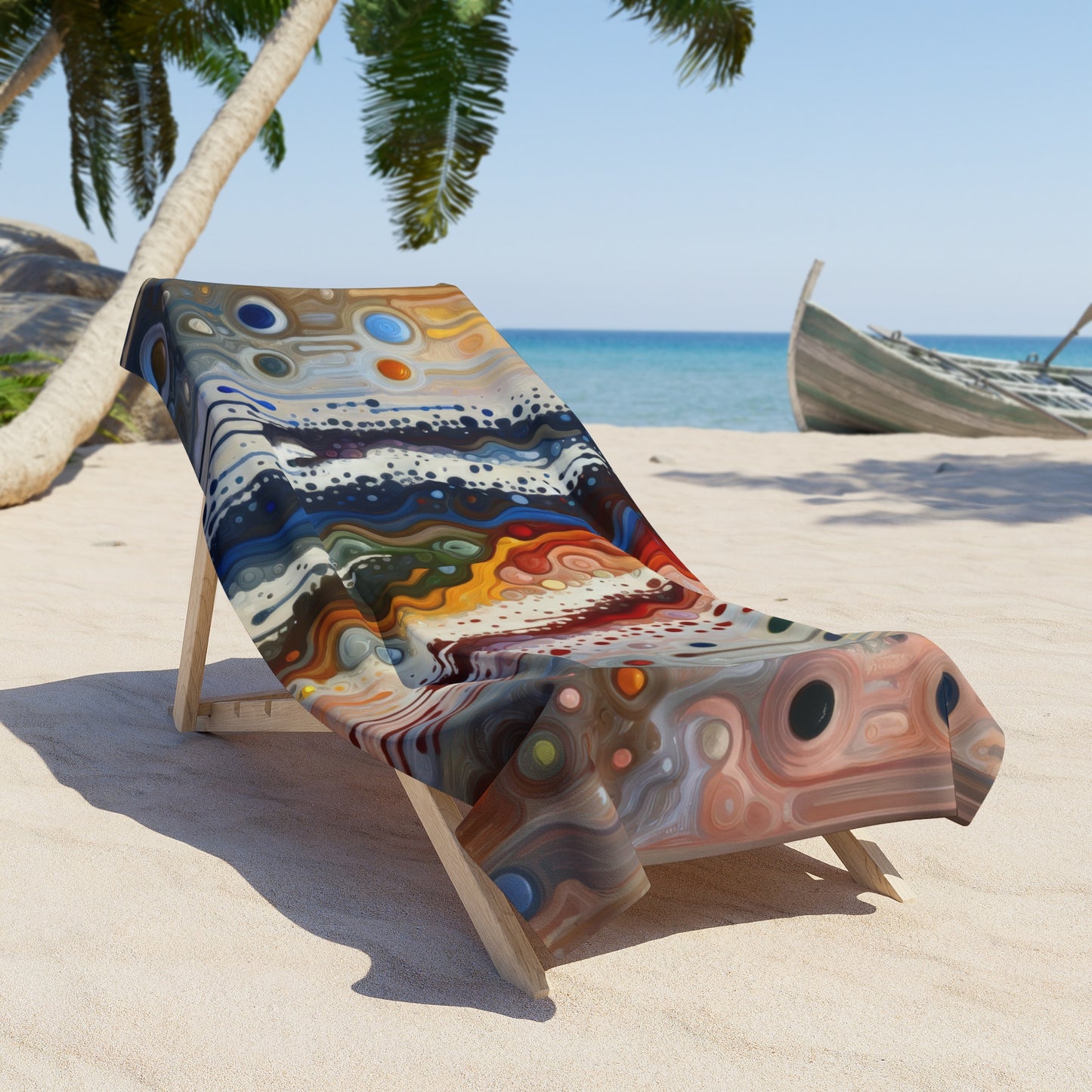 Connectedness Contours Wellness Beach Towel