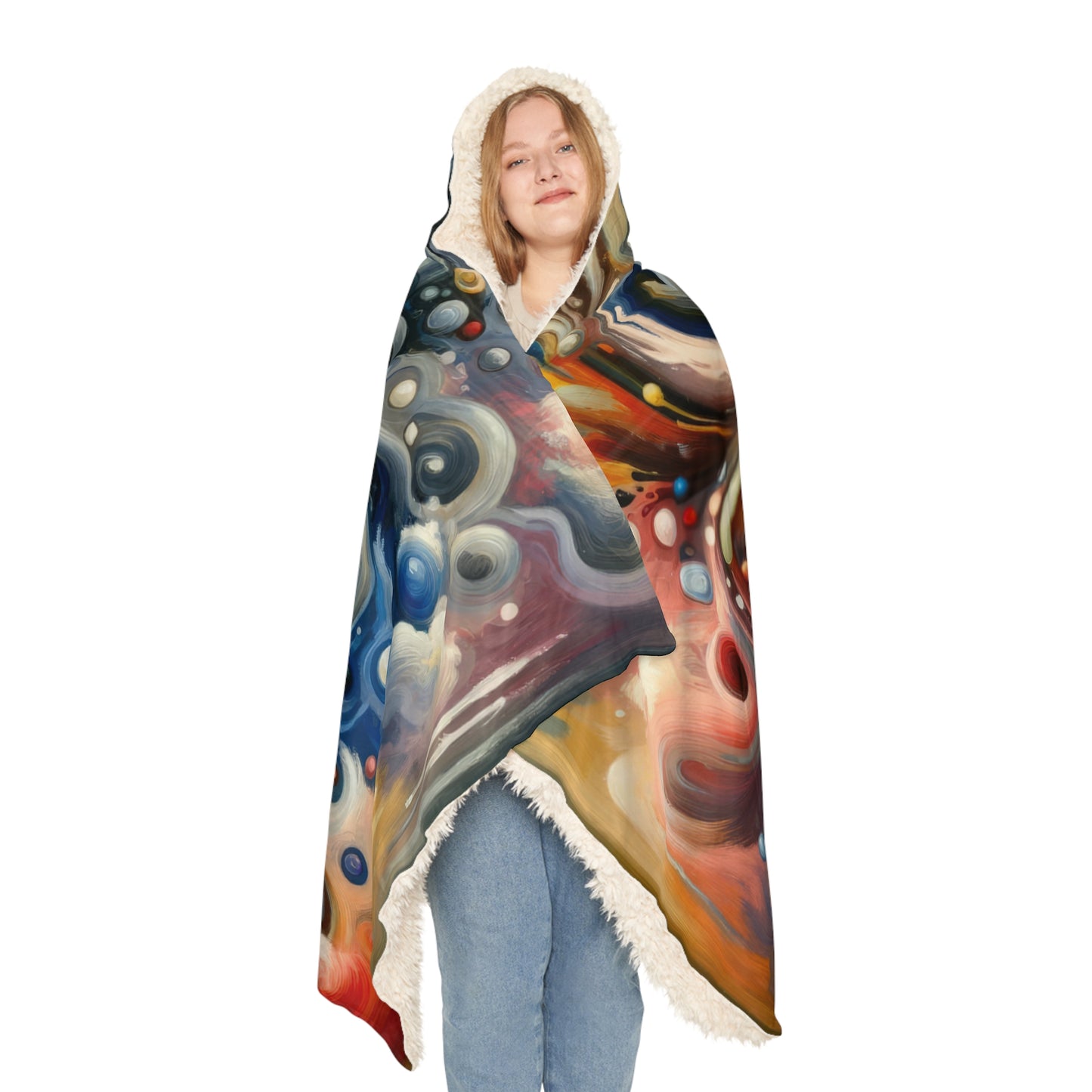 Paradoxical Embrace Tachism Snuggle Blanket