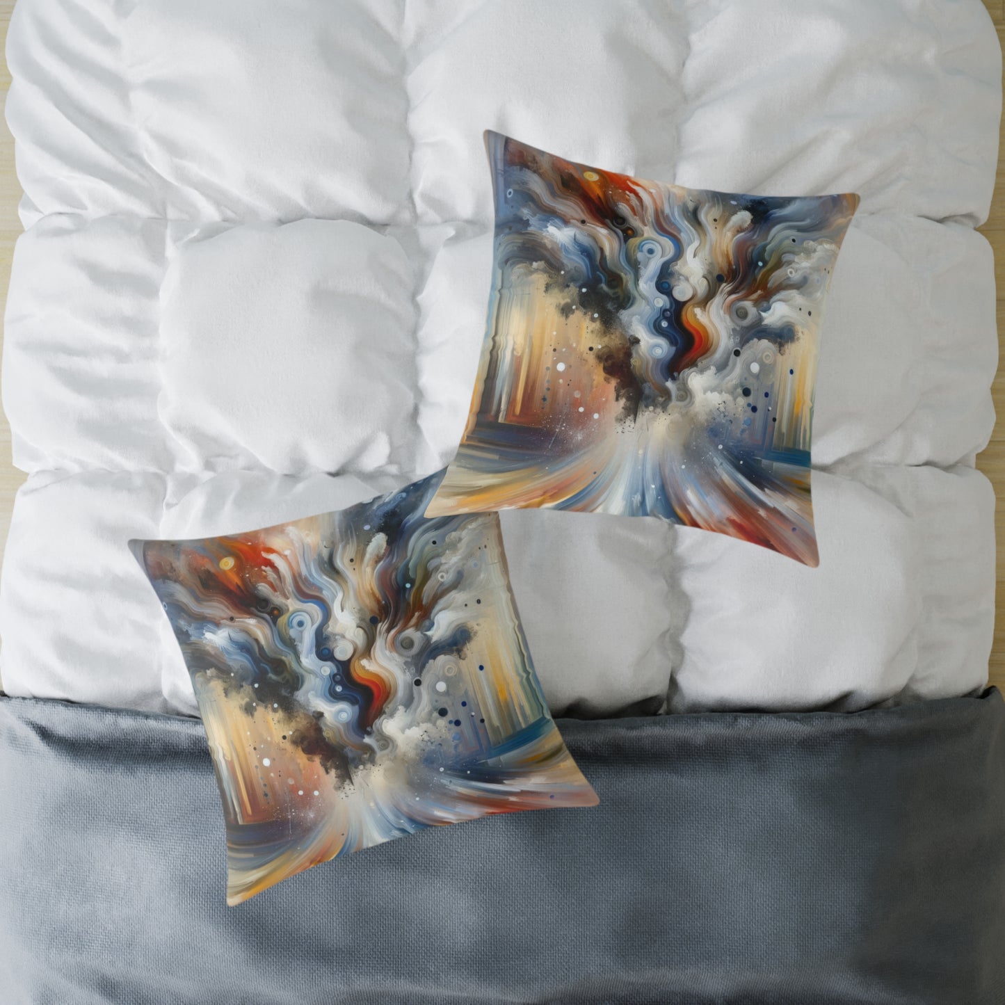 Dynamic External Influence Spun Polyester Pillow