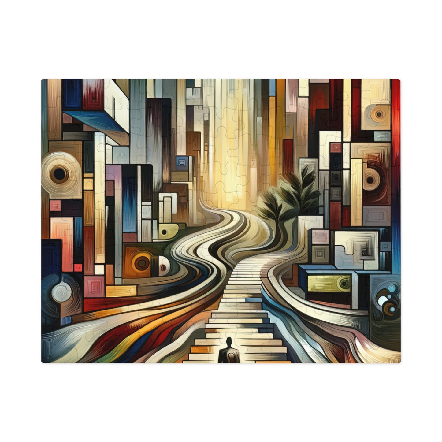 Relatable Journey Abstraction Jigsaw Puzzle (30, 110, 252, 500,1000-Piece)