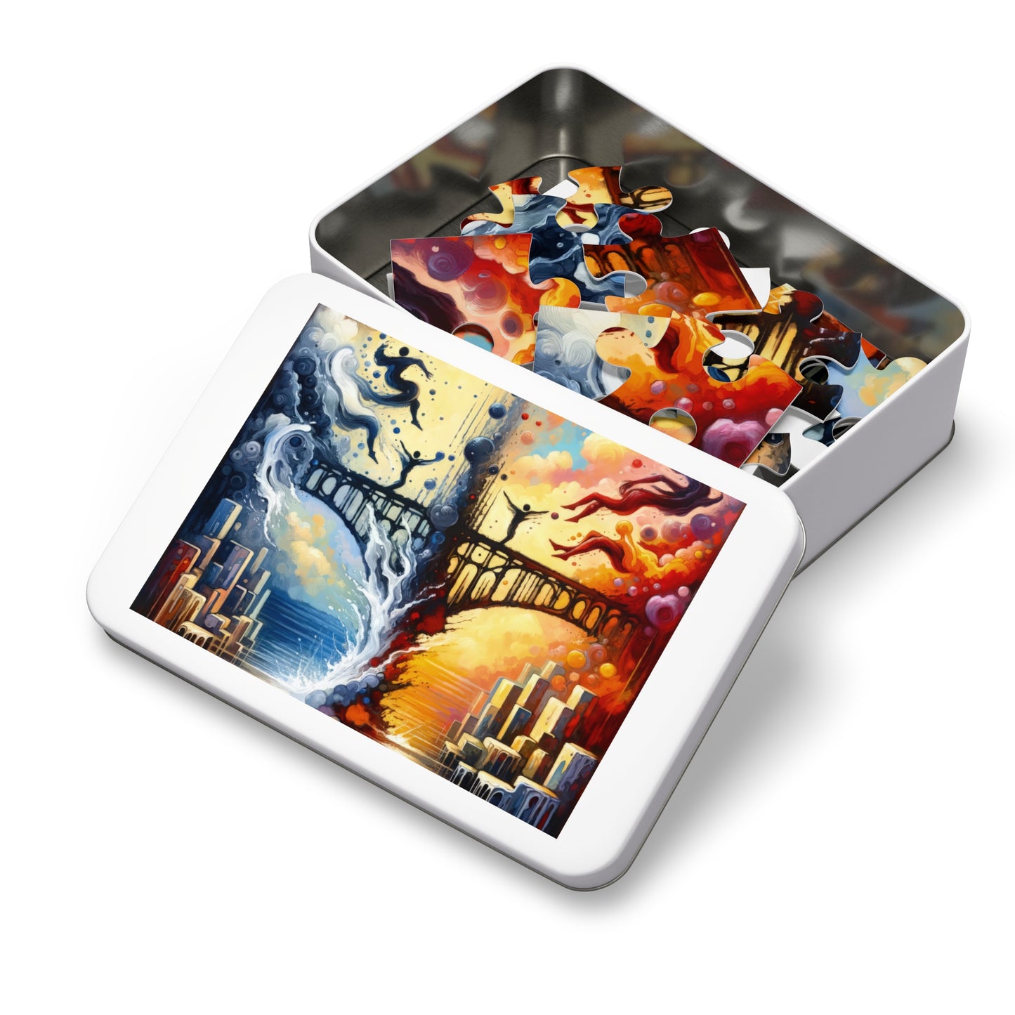 Faithful Diving Bridges Jigsaw Puzzle (30, 110, 252, 500,1000-Piece)