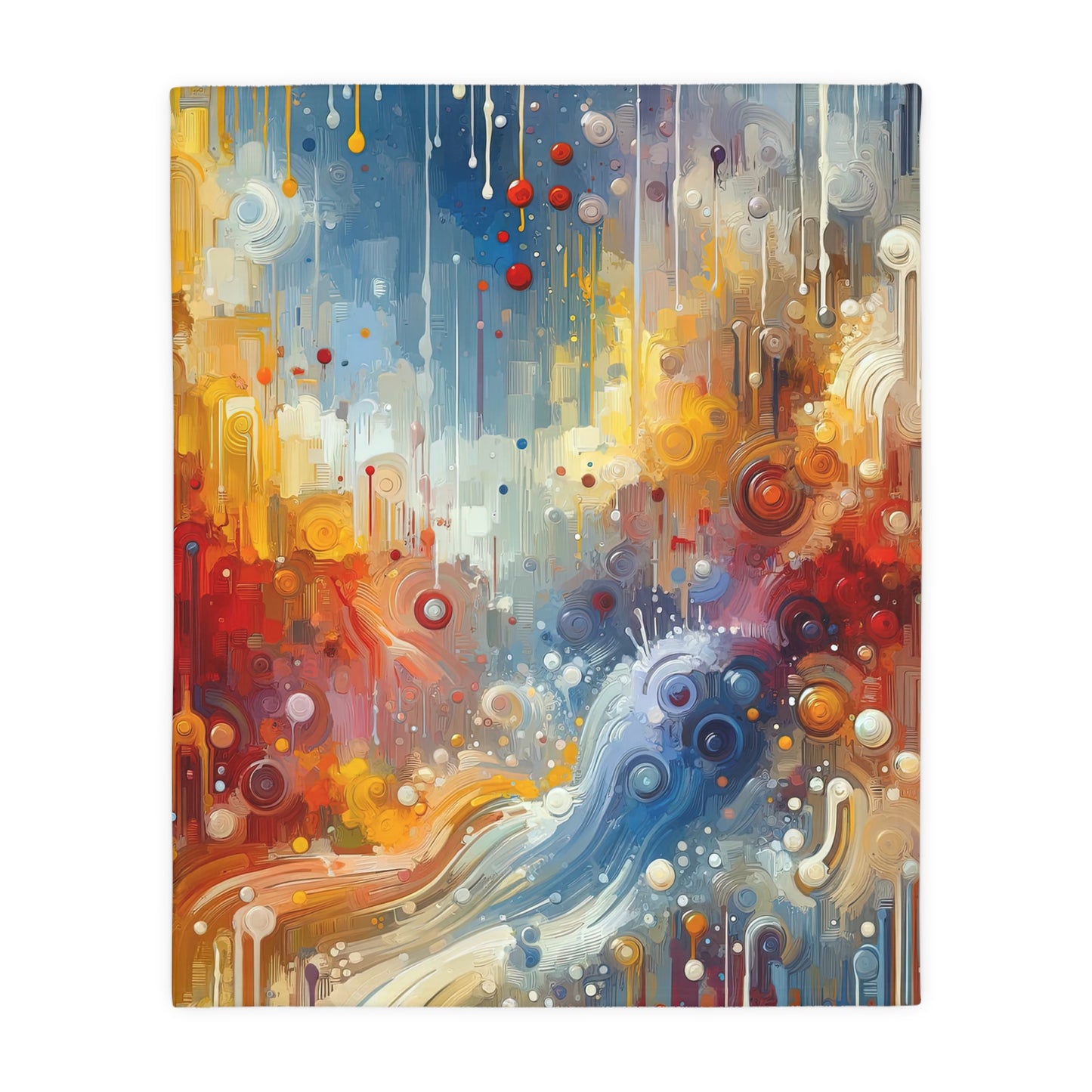 Joyous Effortless Exhale Velveteen Microfiber Blanket (Two-sided print)