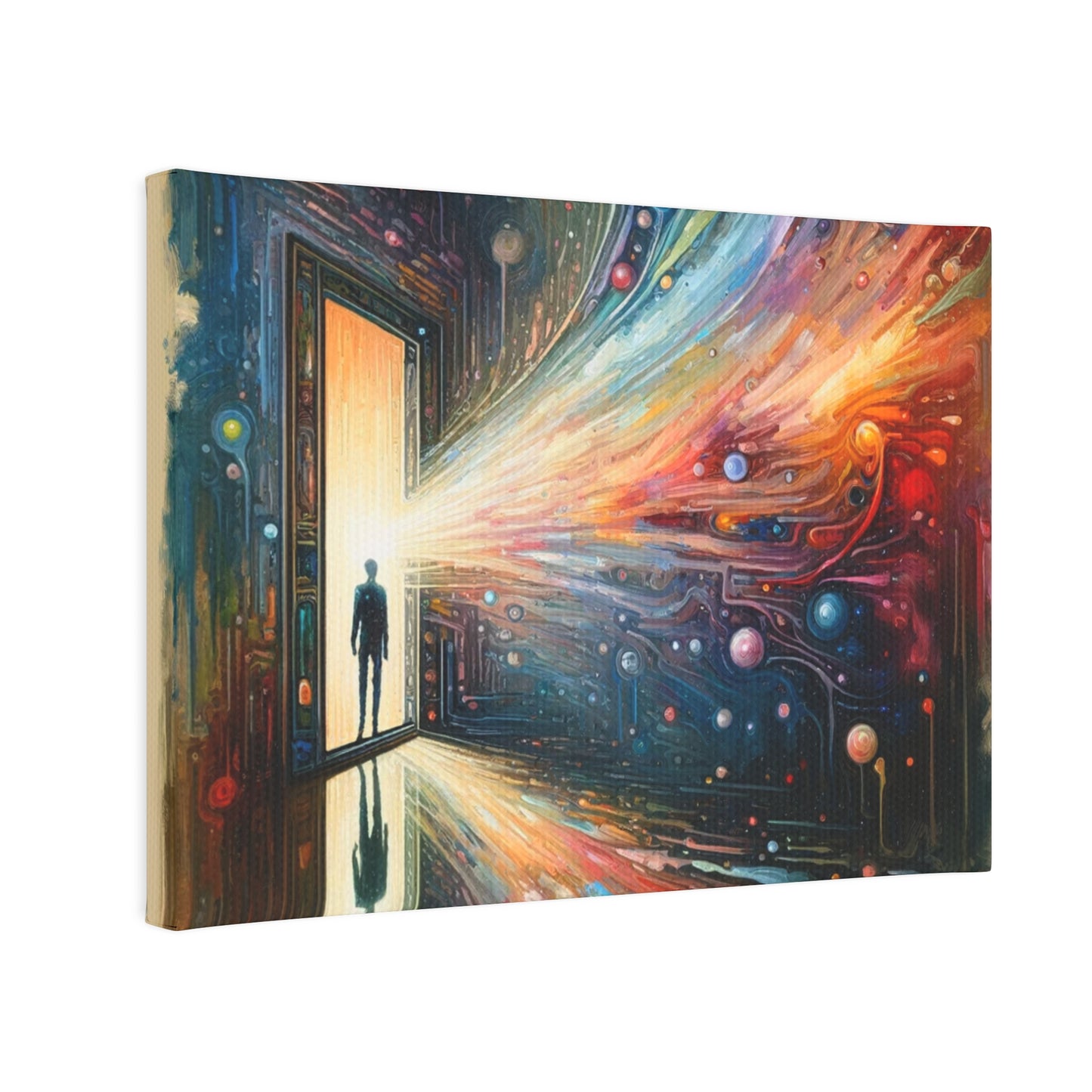 Mirror Wholeness Tachism Canvas Photo Tile