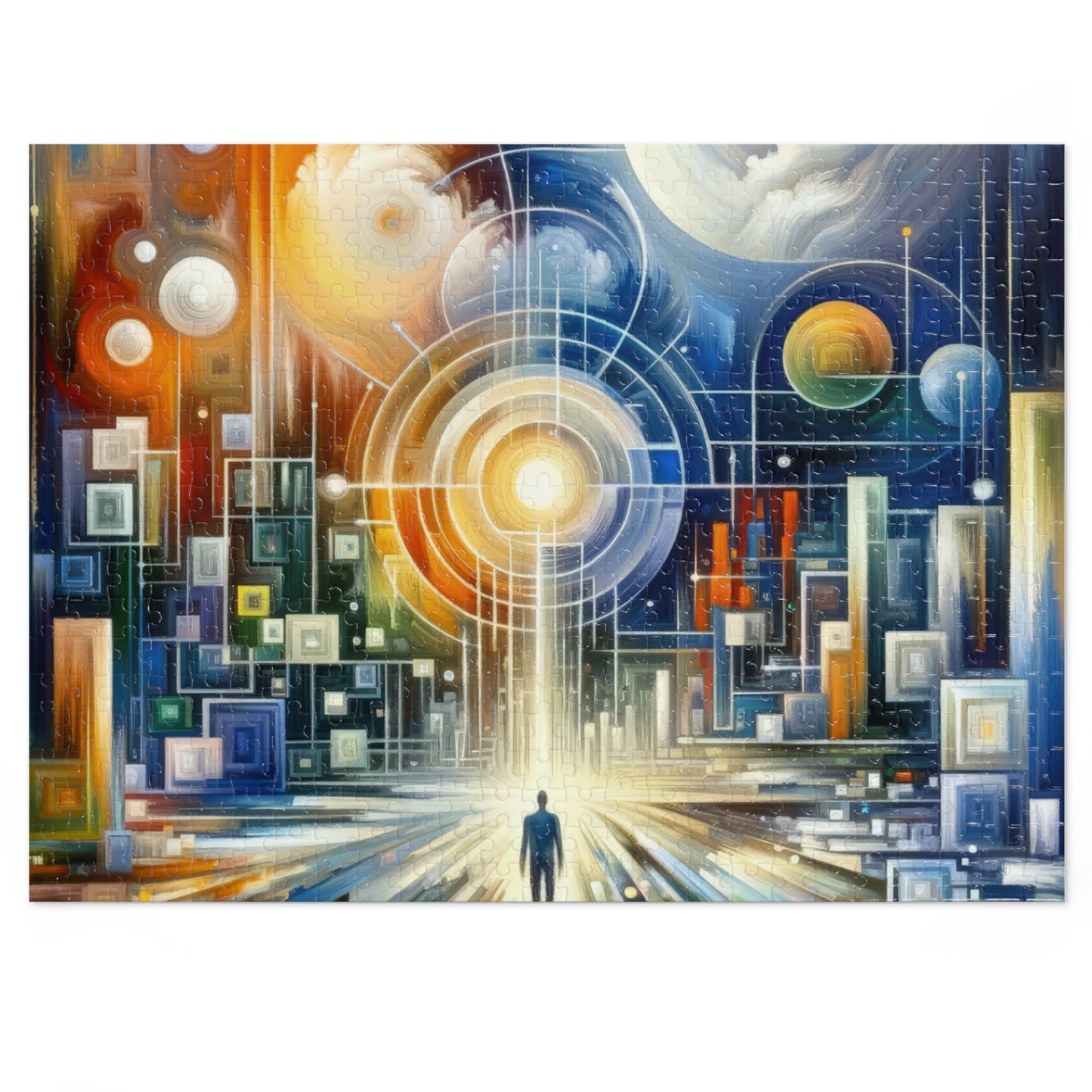 Mindful Megabyte Convergence Jigsaw Puzzle (30, 110, 252, 500,1000-Piece)