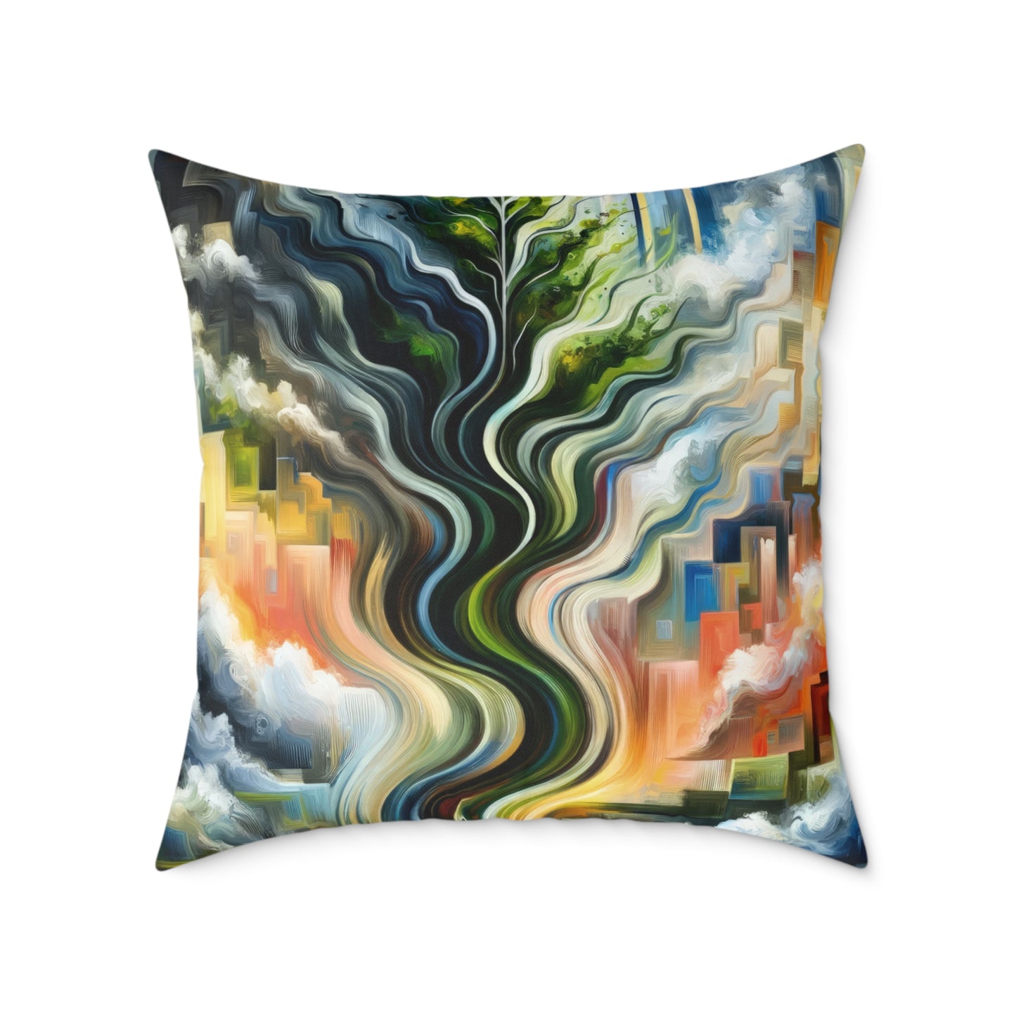 Eternal Digital Contrast Spun Polyester Pillow