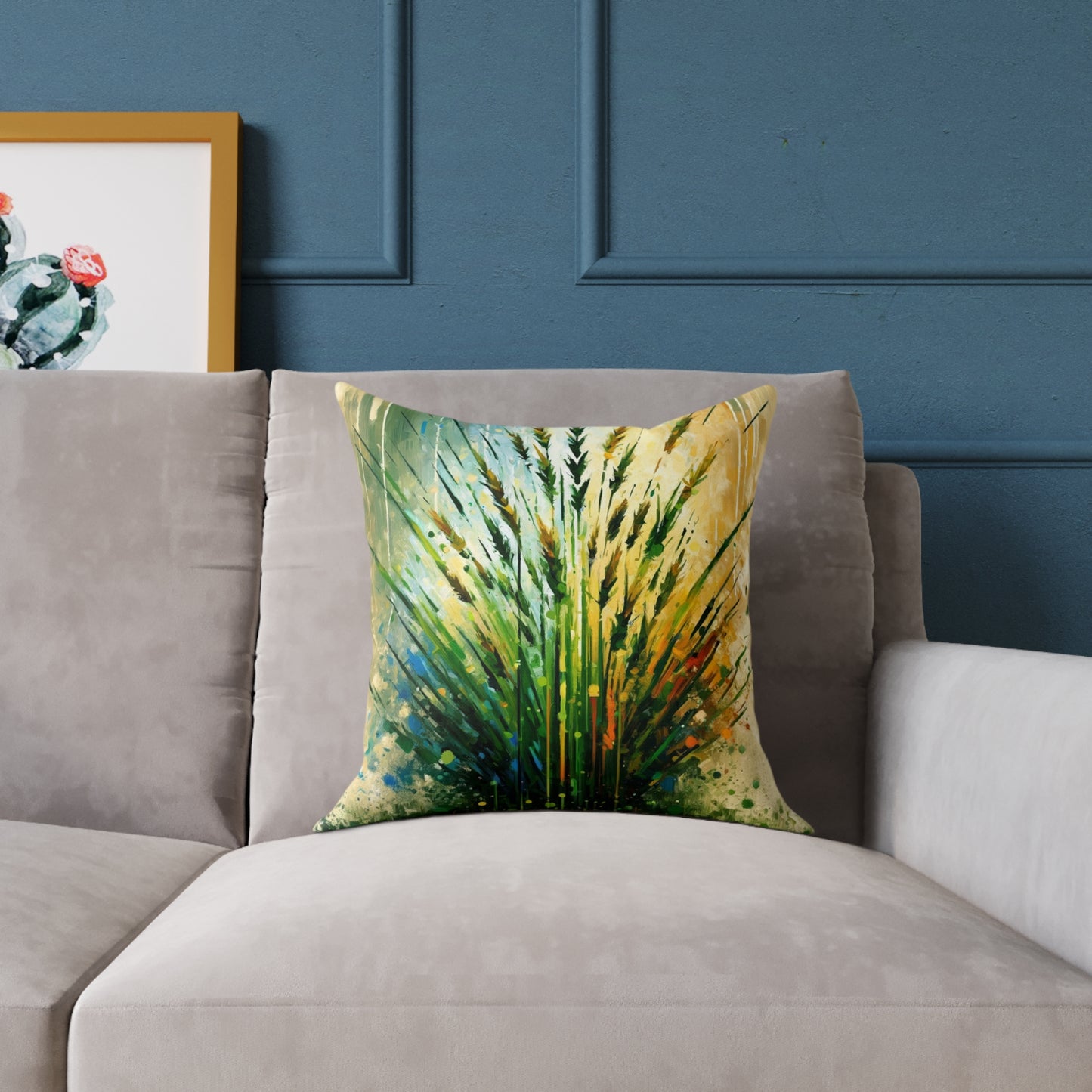Grass Testament Change Spun Polyester Pillow