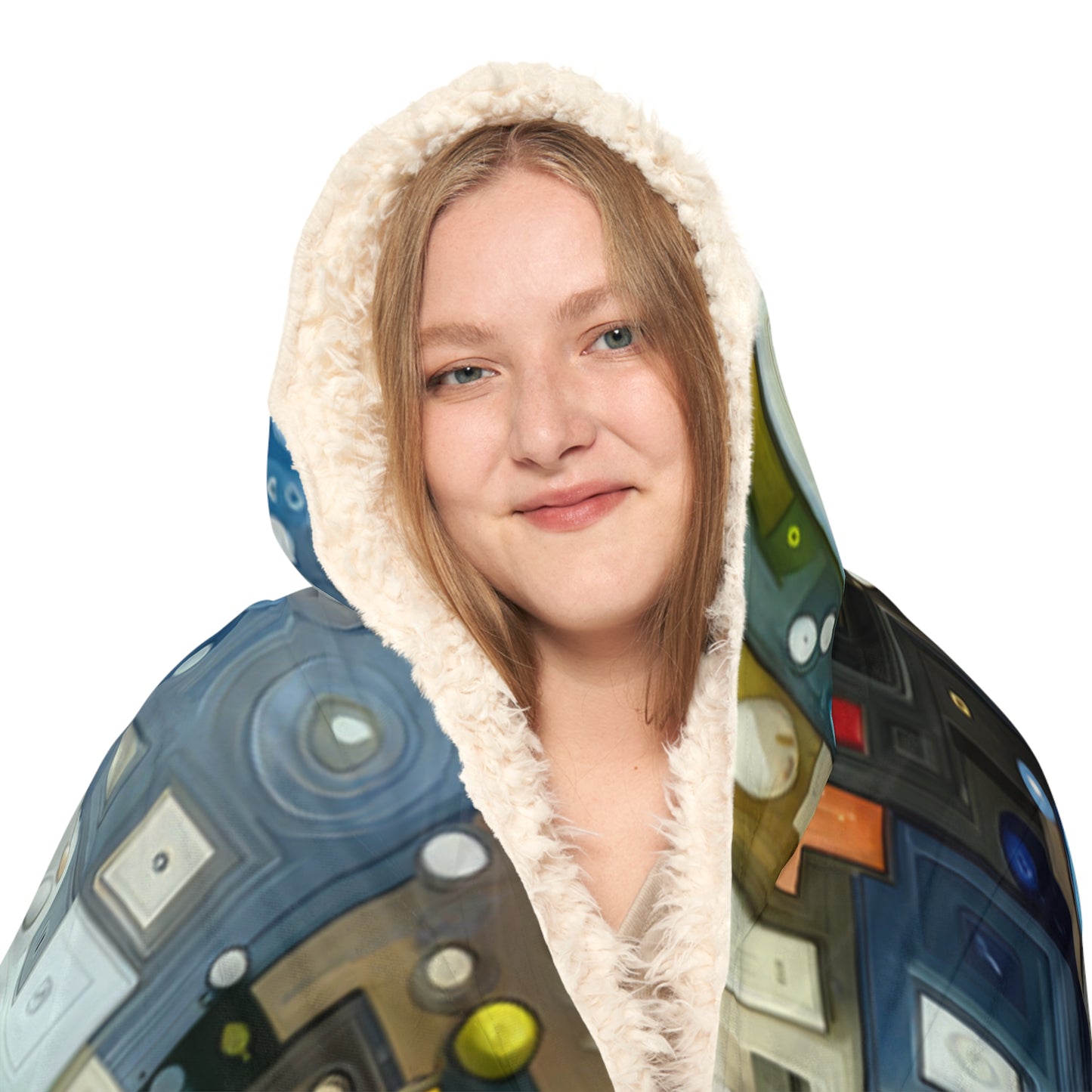 Connected Chromatic Tachism Snuggle Blanket