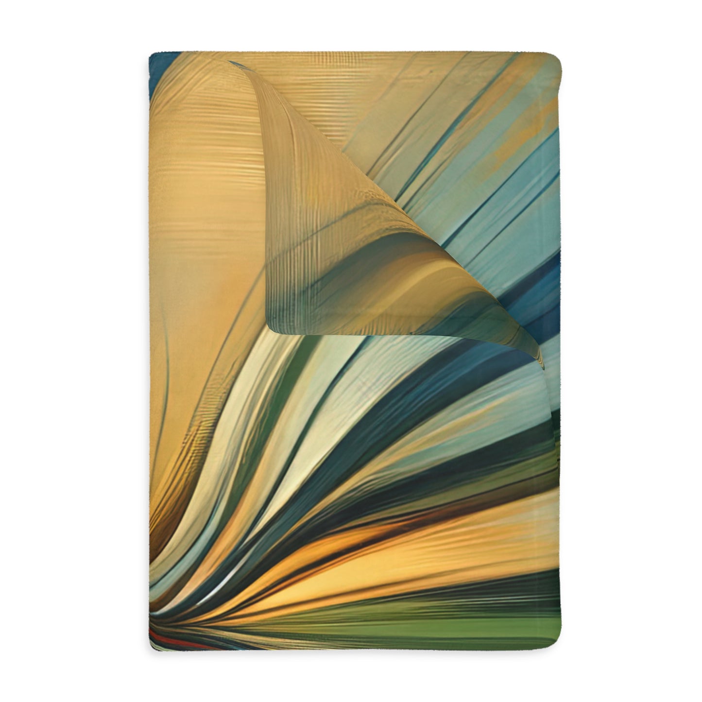 Meditative Commute Flow Velveteen Microfiber Blanket (Two-sided print)