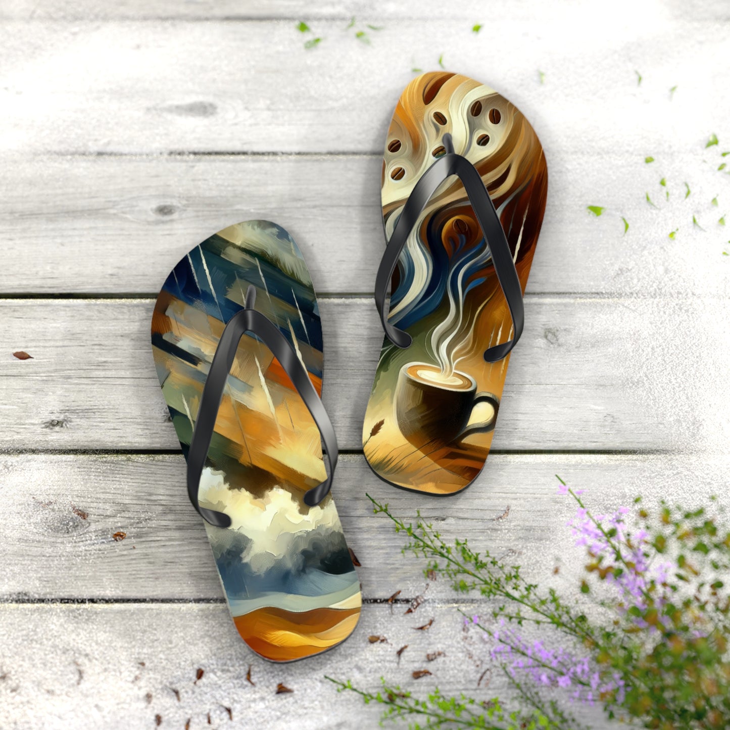 Aromatic Earth Encounter Flip Flops