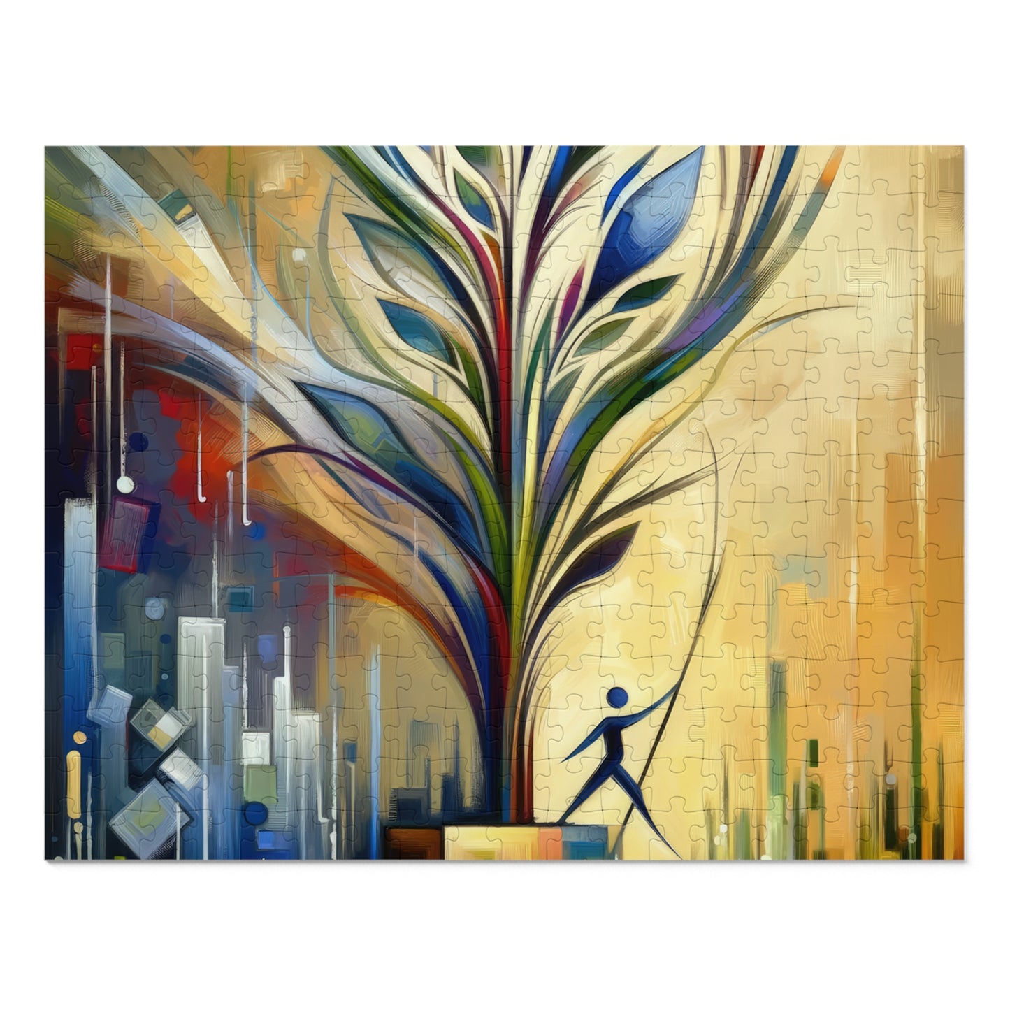 Pruning Distraction Tachism Jigsaw Puzzle (30, 110, 252, 500,1000-Piece)