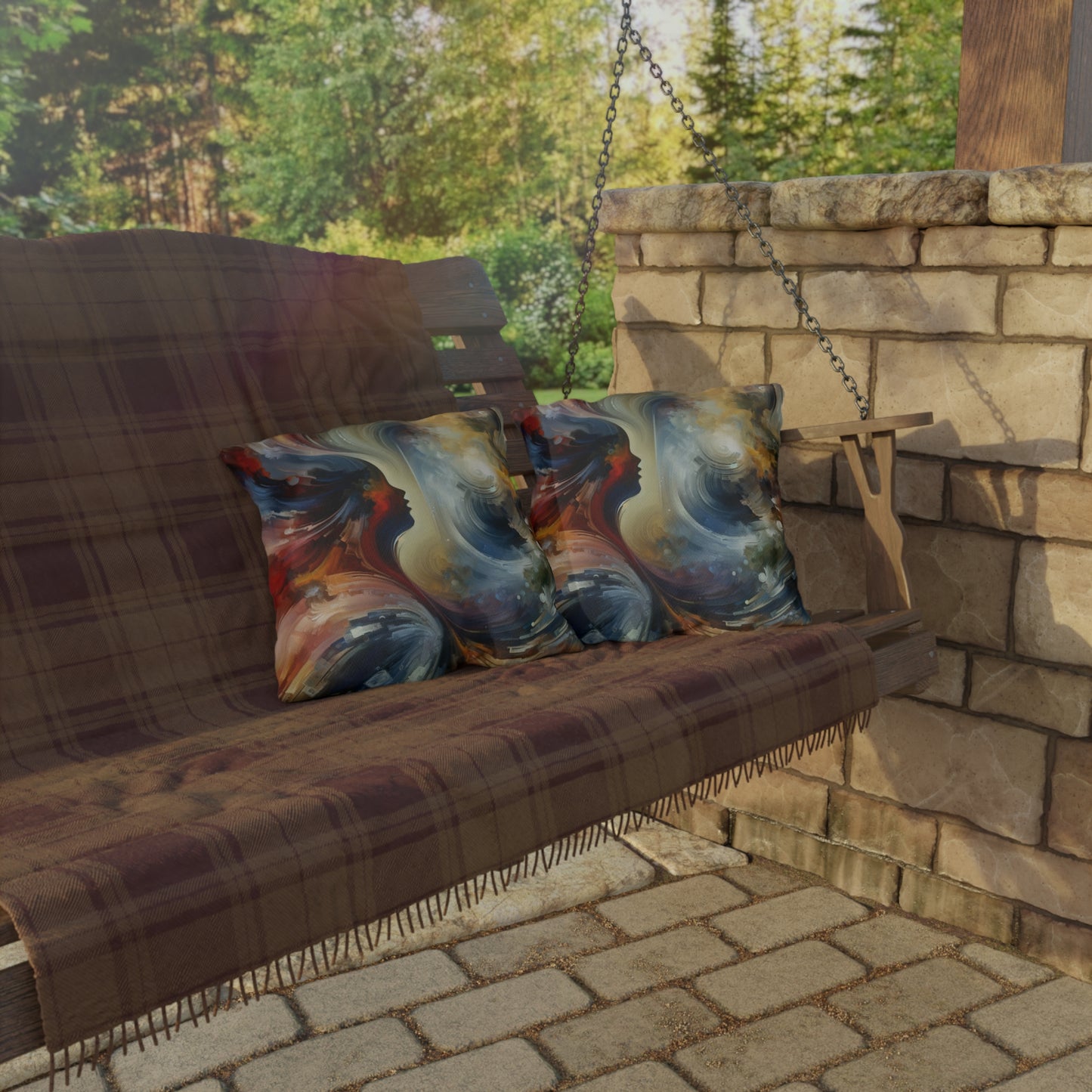Embracing Sovereign Reflectivity Outdoor Pillows