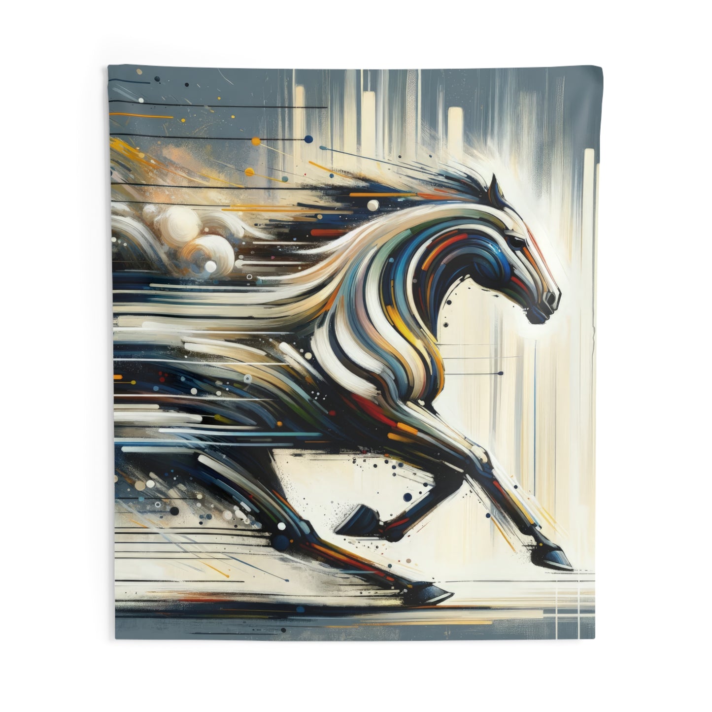 Hyperlinked Horsepower Gallop Indoor Wall Tapestries