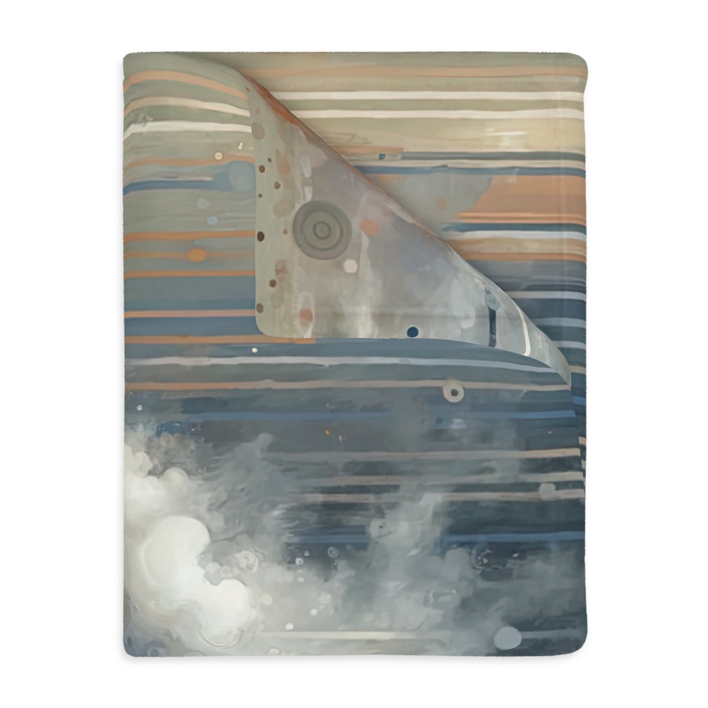 Ephemeral Hour Residue Velveteen Microfiber Blanket (Two-sided print)