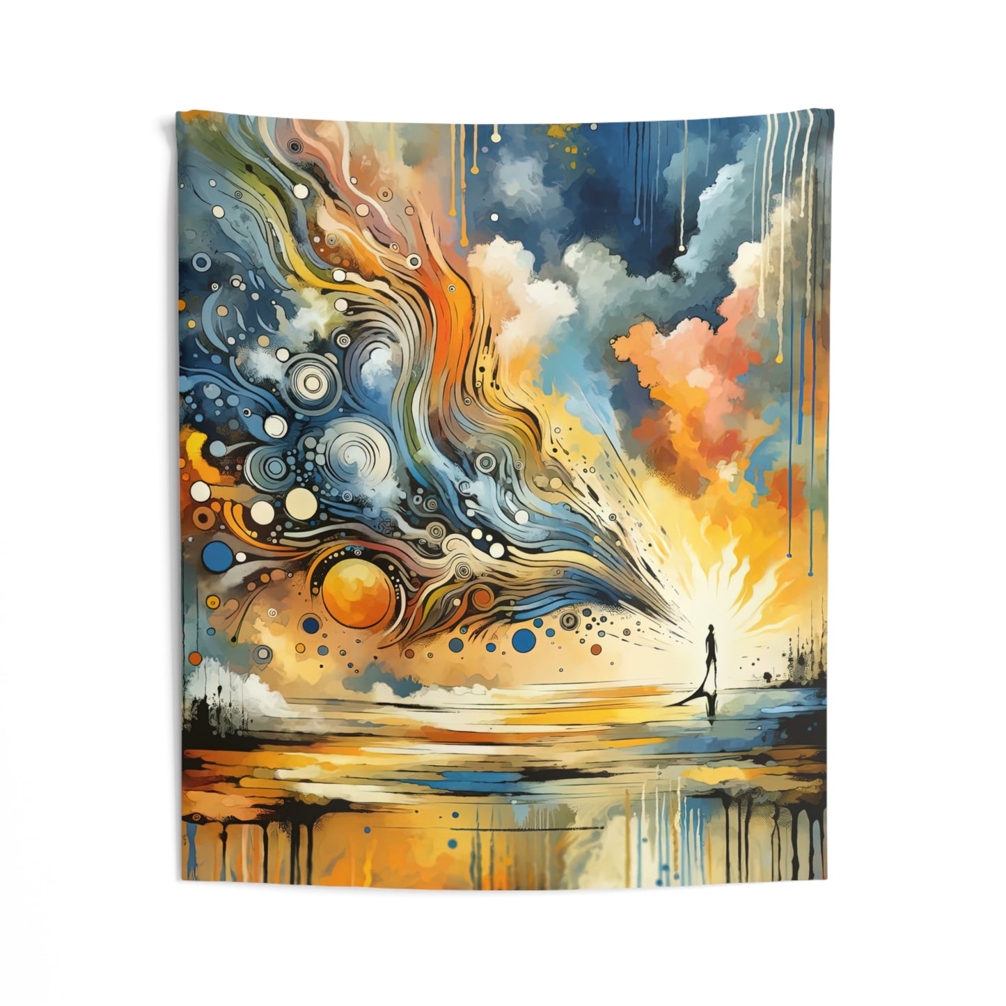 Intentional Awakening Reflection Indoor Wall Tapestries