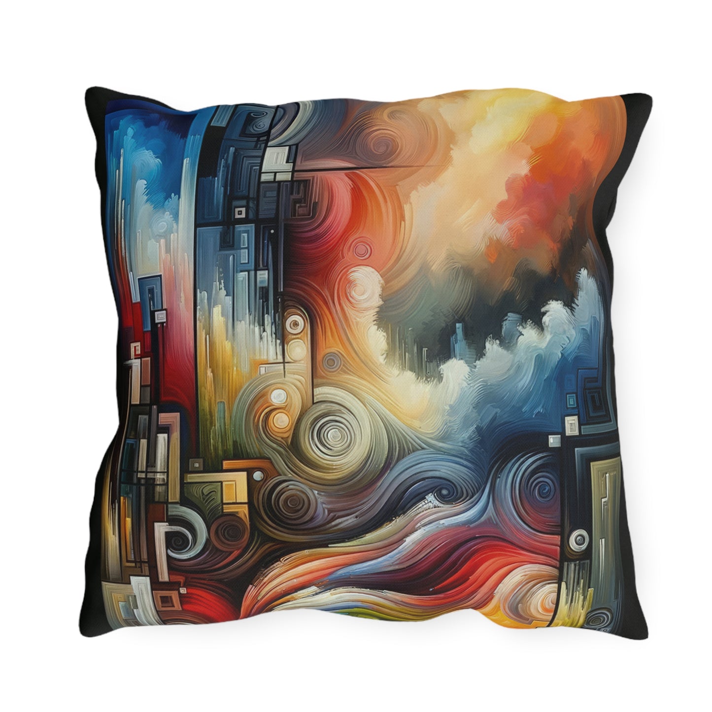 Tuning Essence Abstract Outdoor Pillows