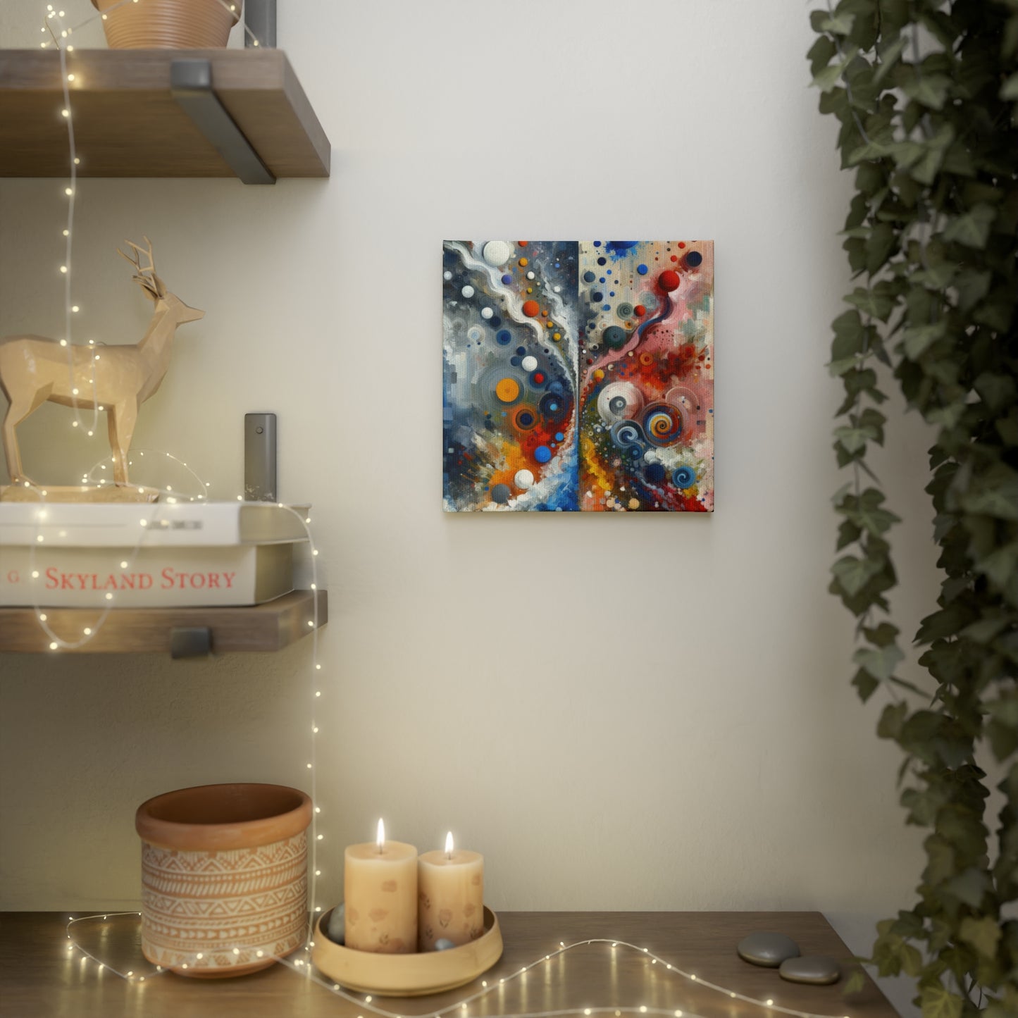 Unity Duality Abstraction Canvas Photo Tile