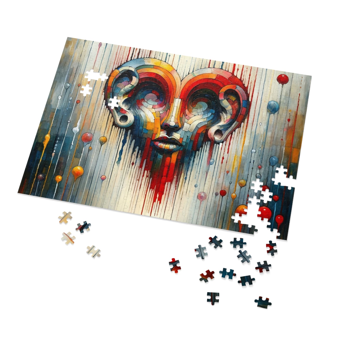 Ears Heart Expression Jigsaw Puzzle (30, 110, 252, 500,1000-Piece)