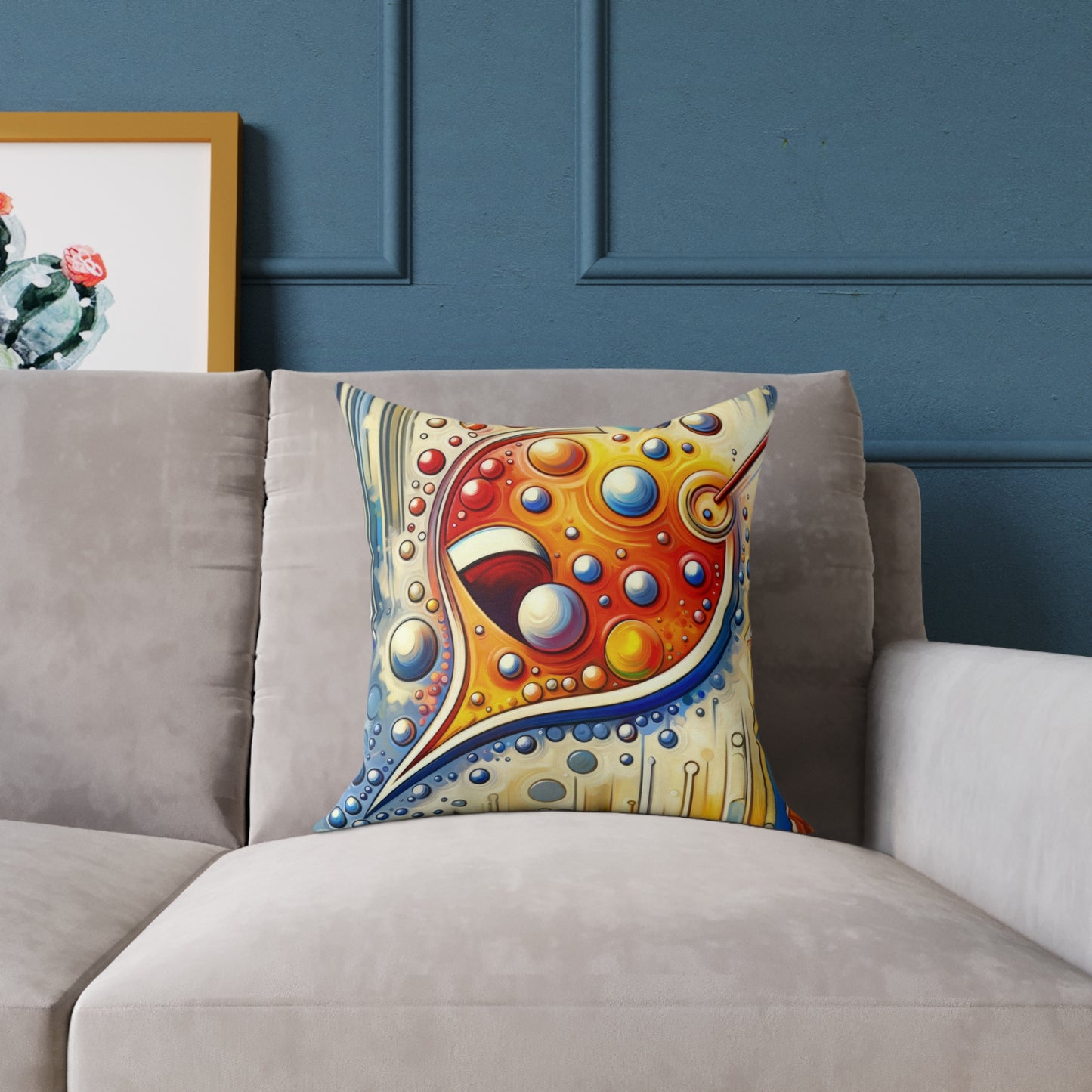 Humorous Dialogue Gateway Spun Polyester Pillow