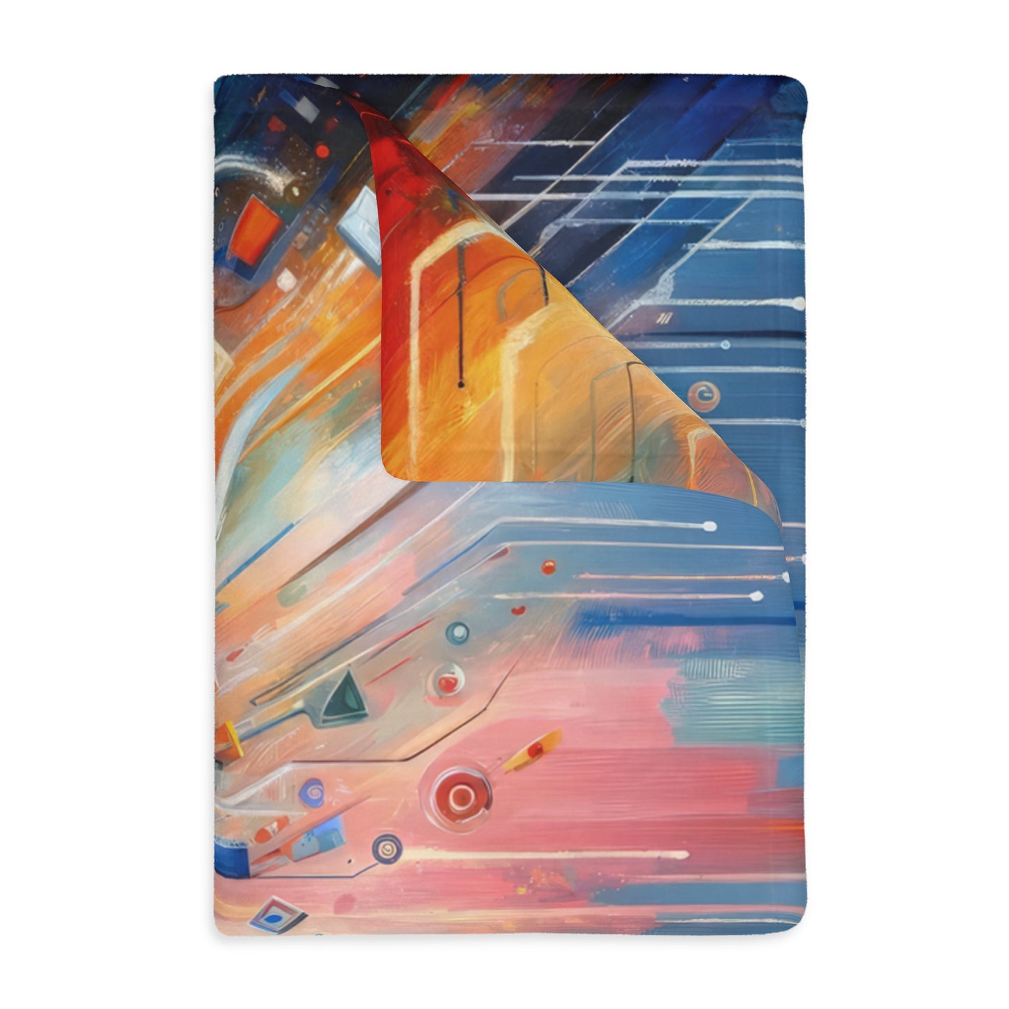 Empowerment Through Technology Velveteen Microfiber Blanket (Two-sided print)