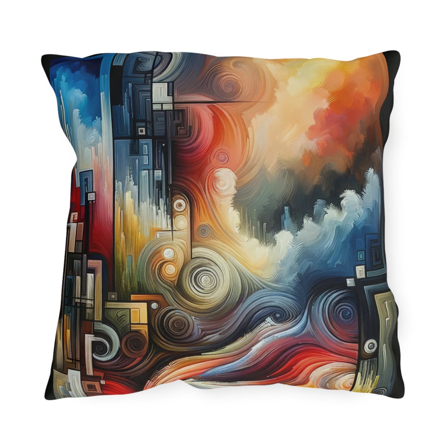 Tuning Essence Abstract Outdoor Pillows