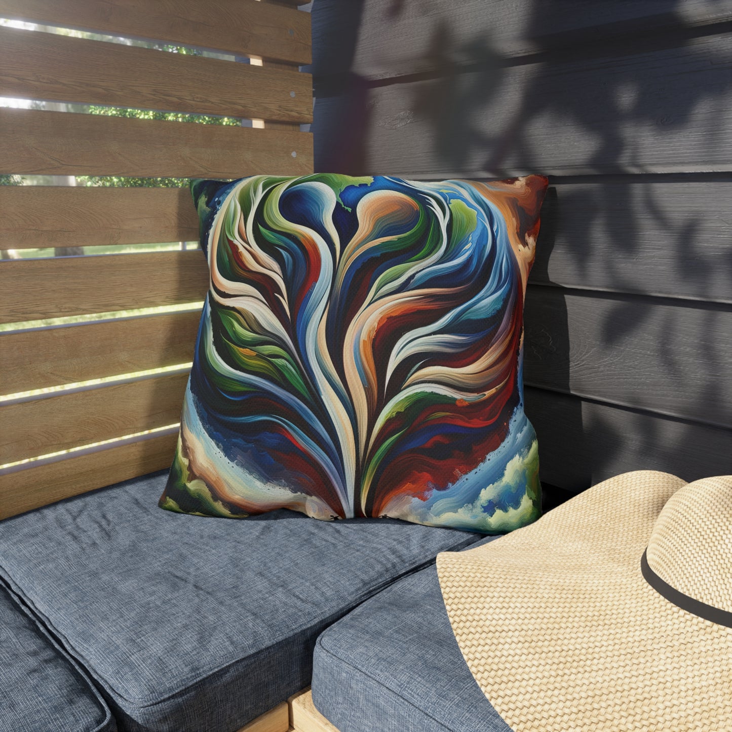 Interconnected Earth Advocates Outdoor Pillows
