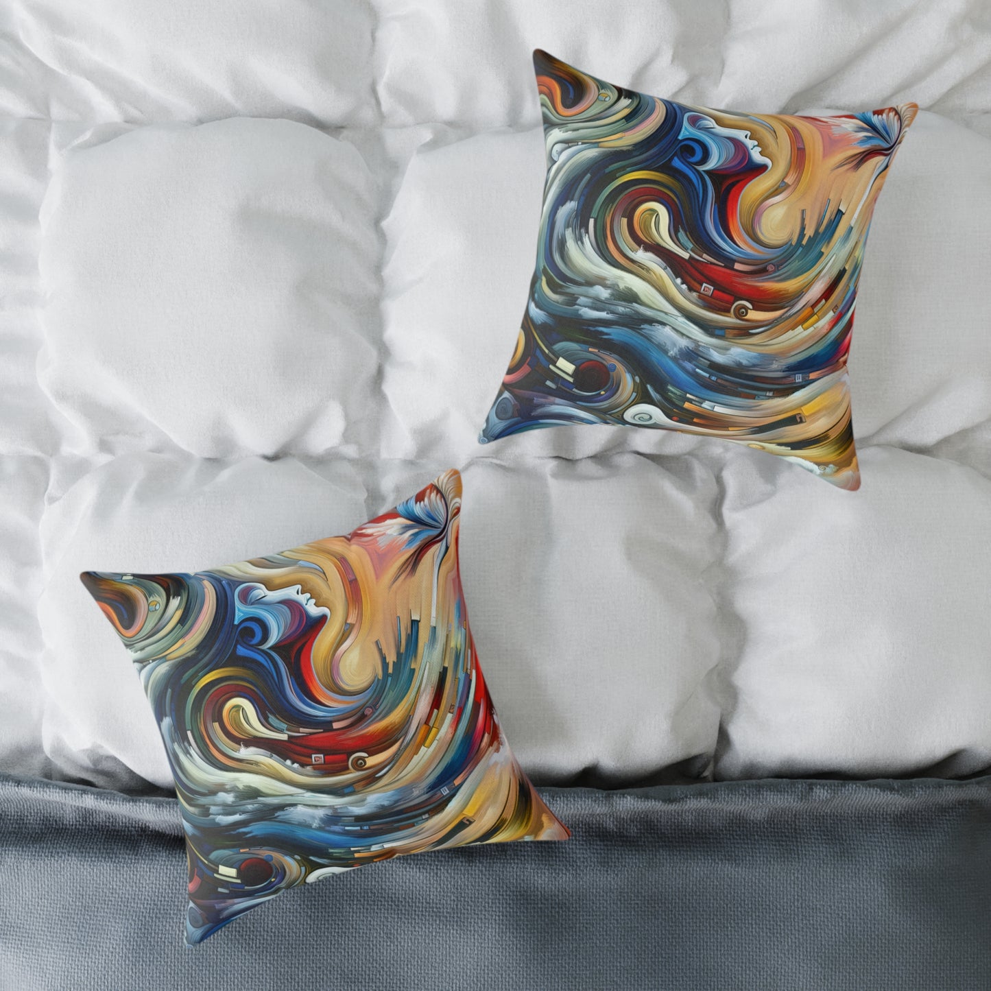 Gratitude Melodic Transformation Spun Polyester Pillow