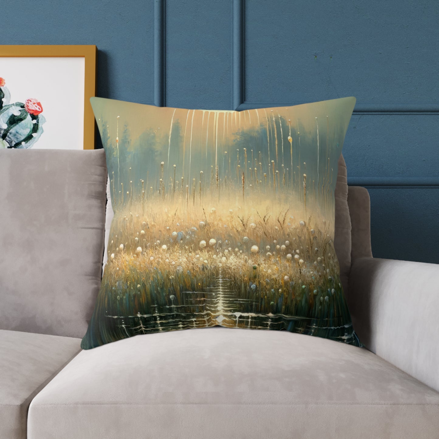 Observant Delicacy Heart Spun Polyester Pillow