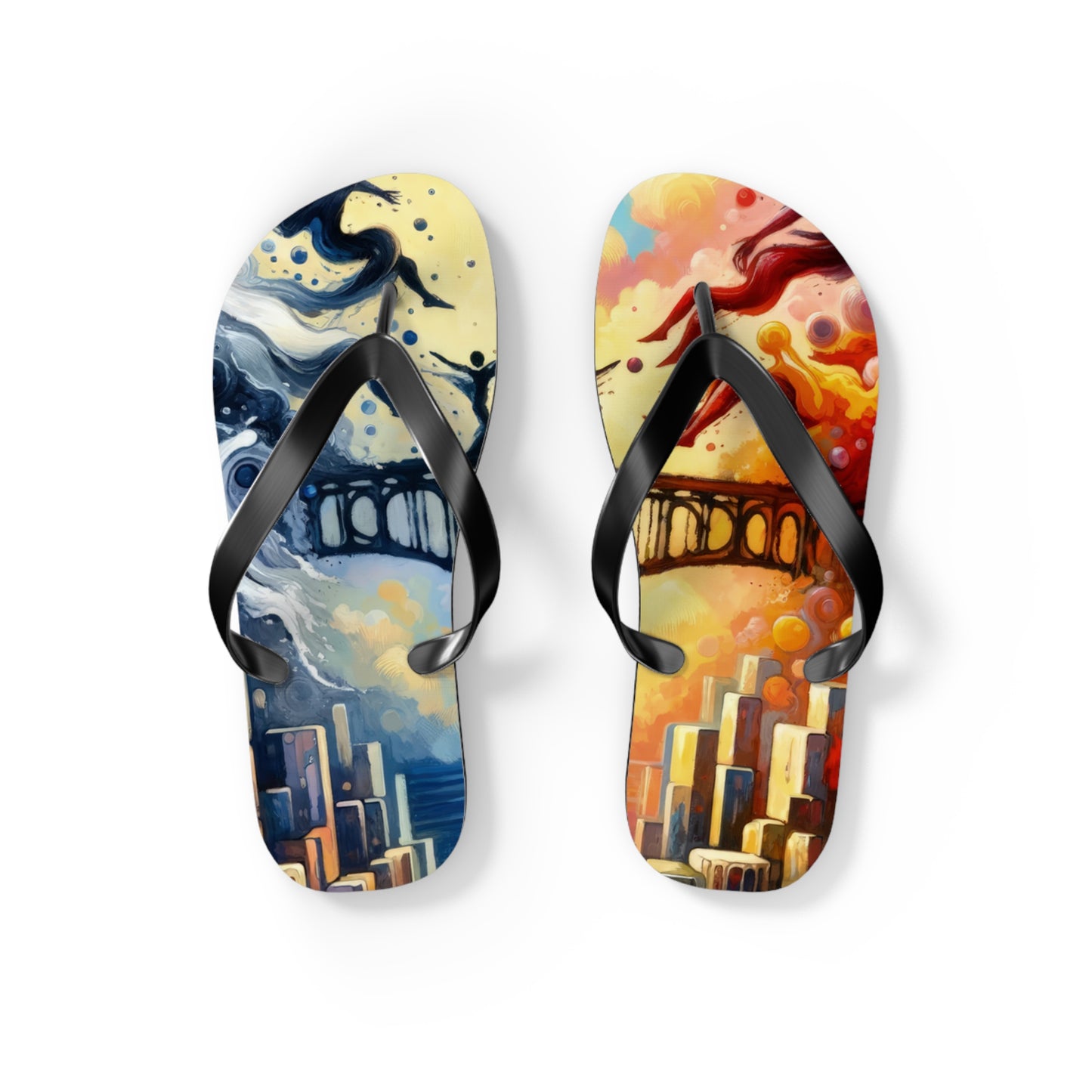 Faithful Diving Bridges Flip Flops
