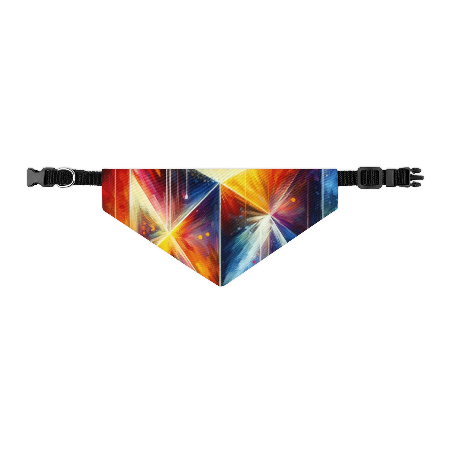 Prismatic Light Spectrum Pet Bandana Collar