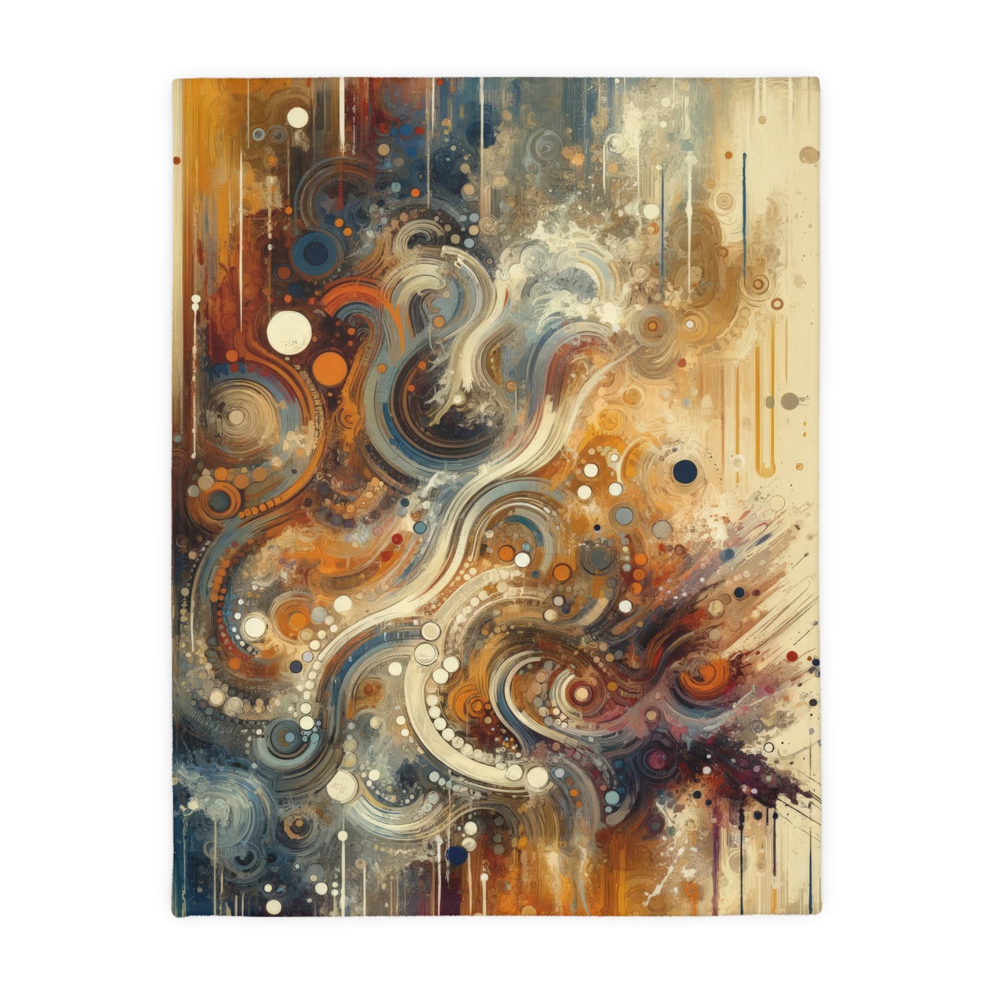 Dynamic Cultural Mosaic Velveteen Microfiber Blanket (Two-sided print)