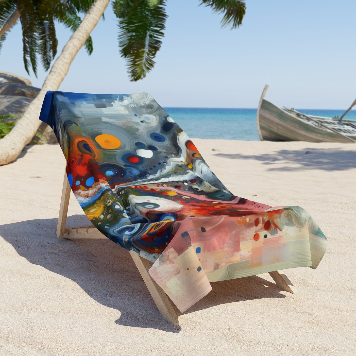 Unity Duality Abstraction Beach Towel