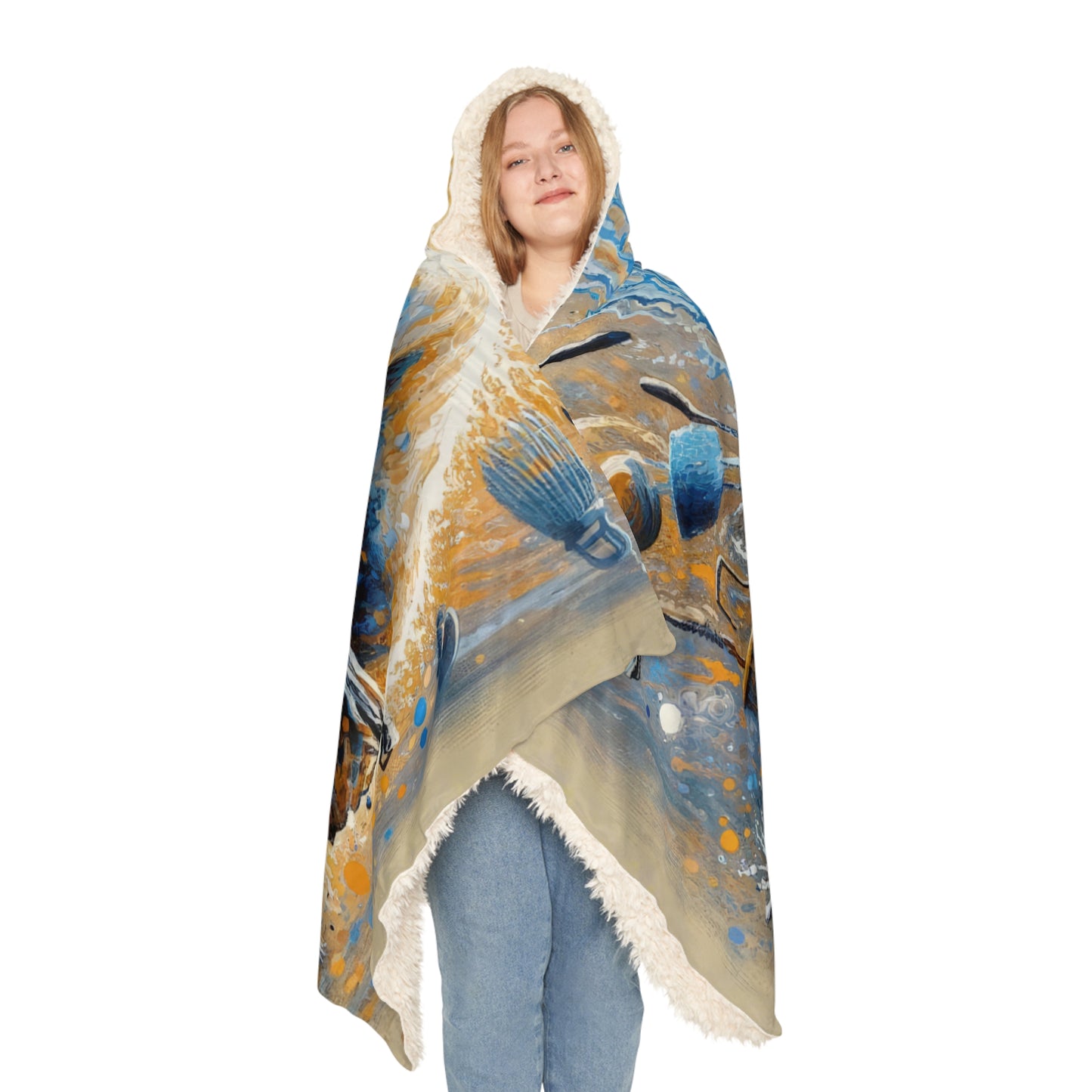 Meditative Kinetic Tachism Snuggle Blanket